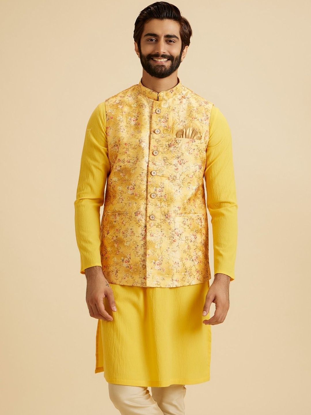 Manyavar Printed Nehru Jackets-picture-54