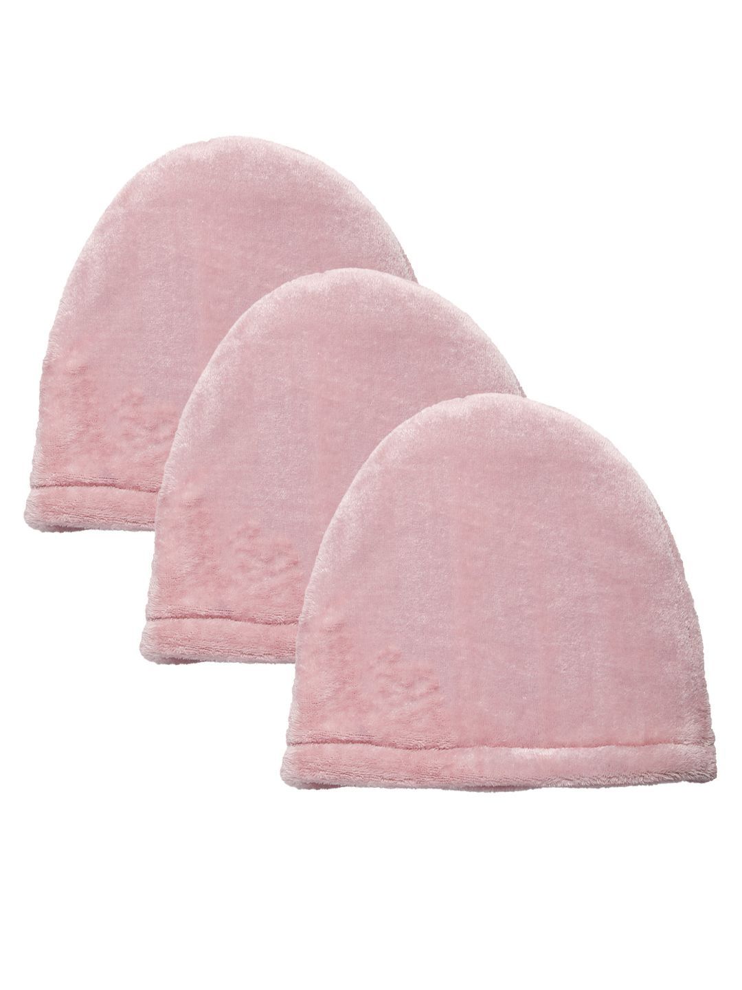 KLOTTHE Girls Pack Of 3 Woolen Beanie Caps-picture-32