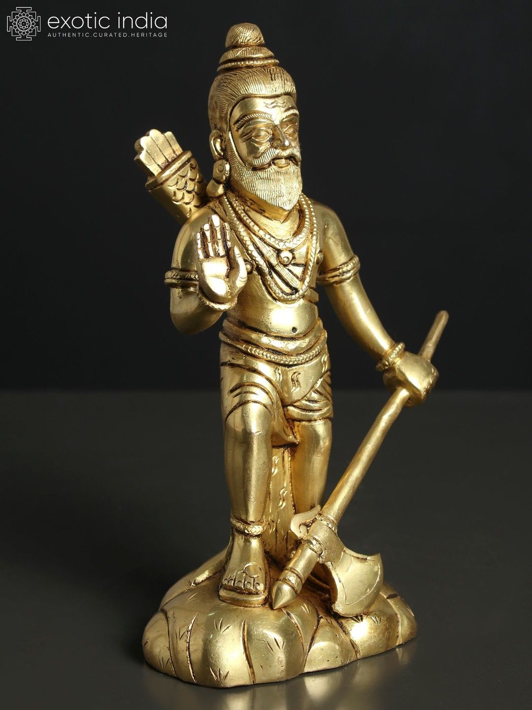 Exotic India Gold-Toned Religious Figurine Showpiece-picture-26