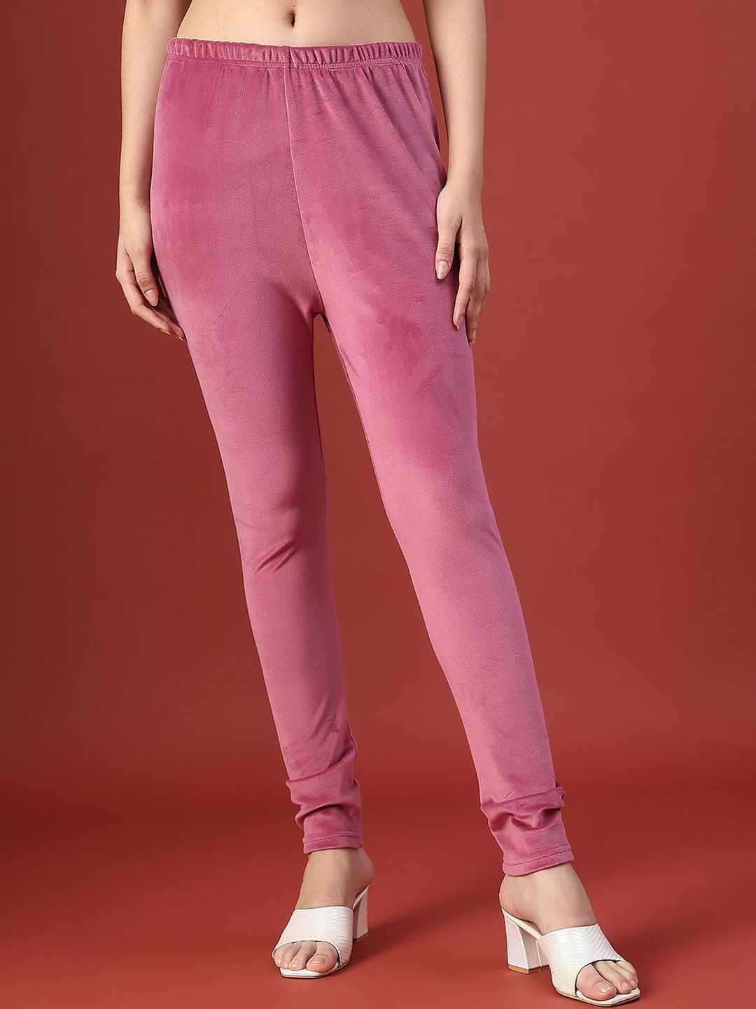 V-Mart Velvet Mid-Rise Ankle Length Leggings-picture-33