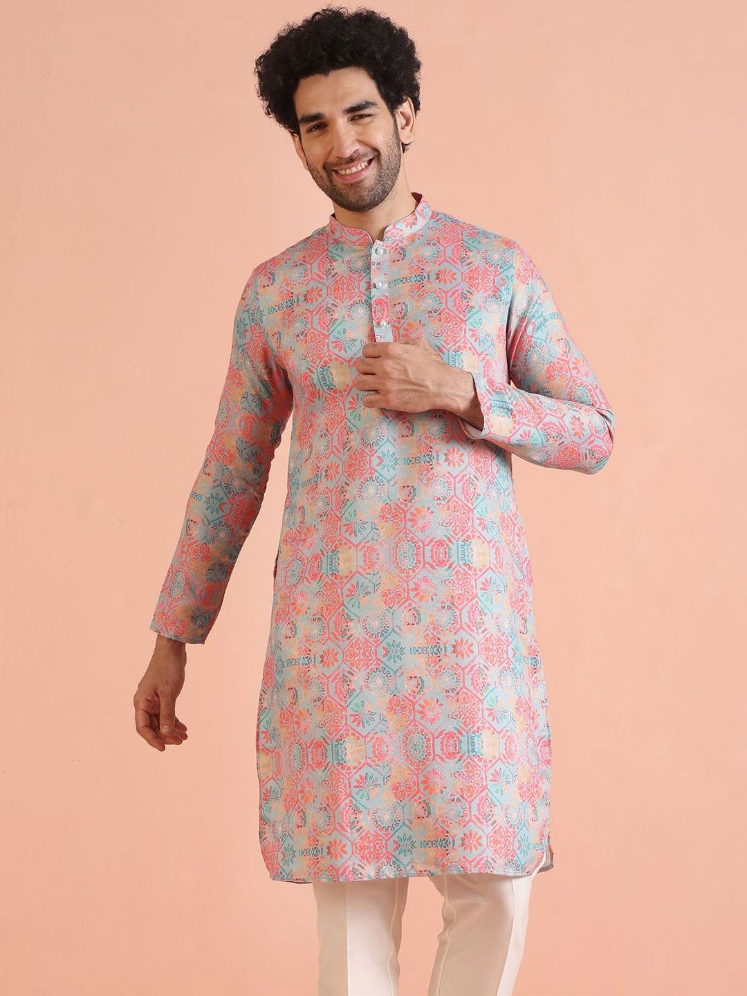 KISAH Men Printed Kurta-picture-12