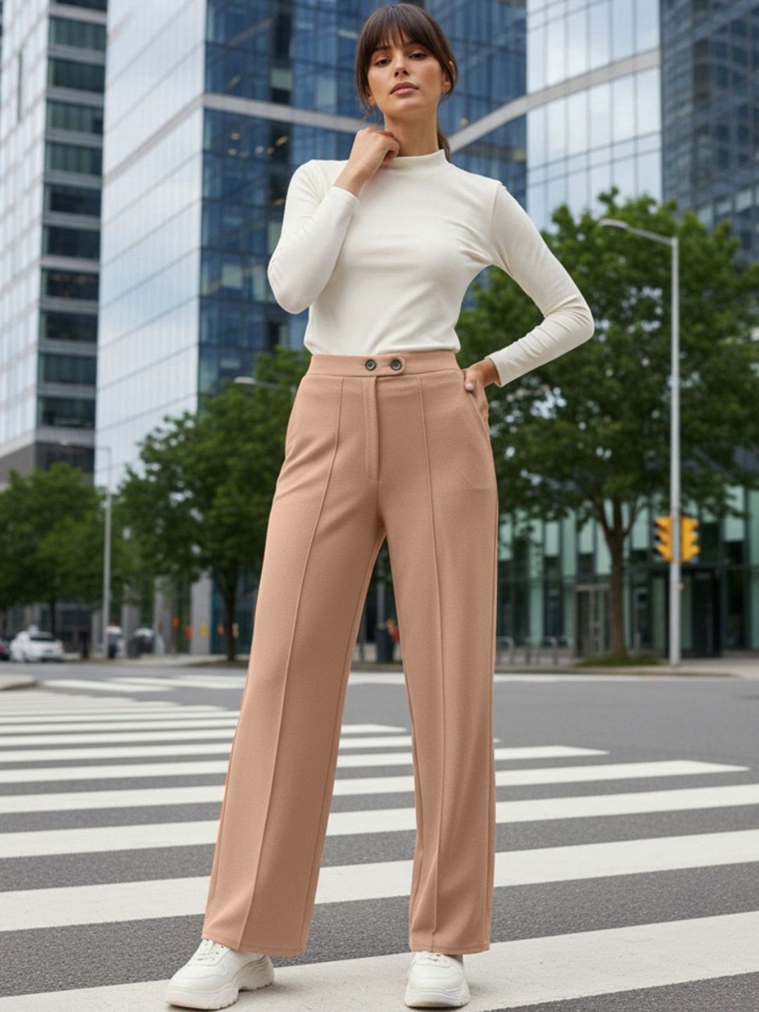 glitchez Women Easy Wash Trousers-picture-37