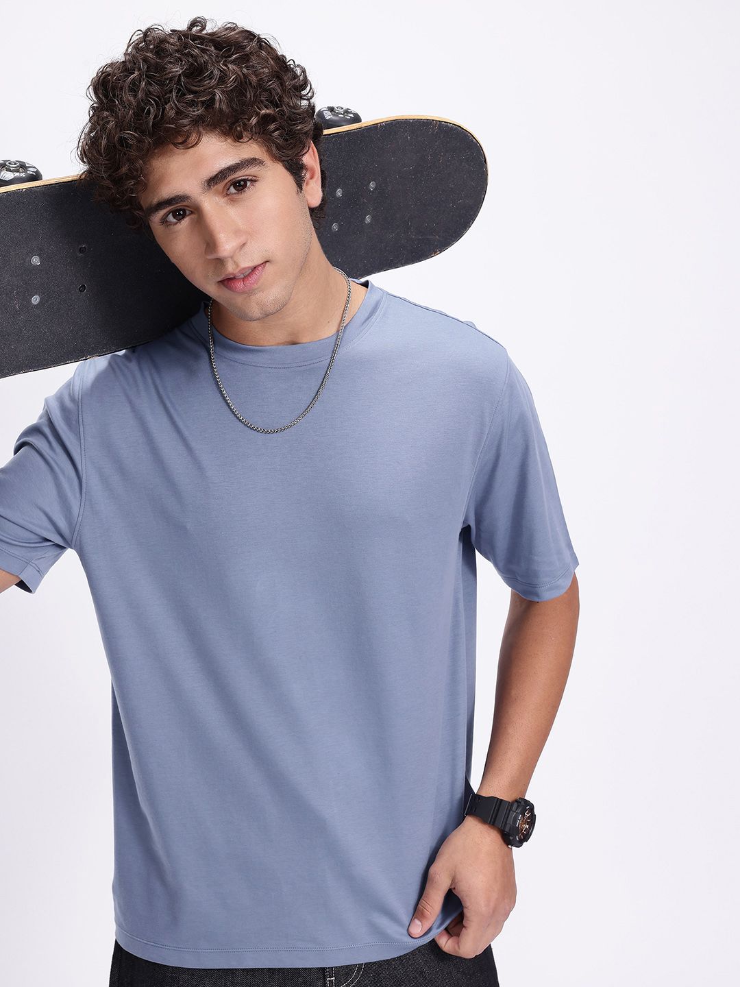 Kook N Keech Drop-Shoulder Sleeves Pure Cotton Oversized T-shirt-picture-26