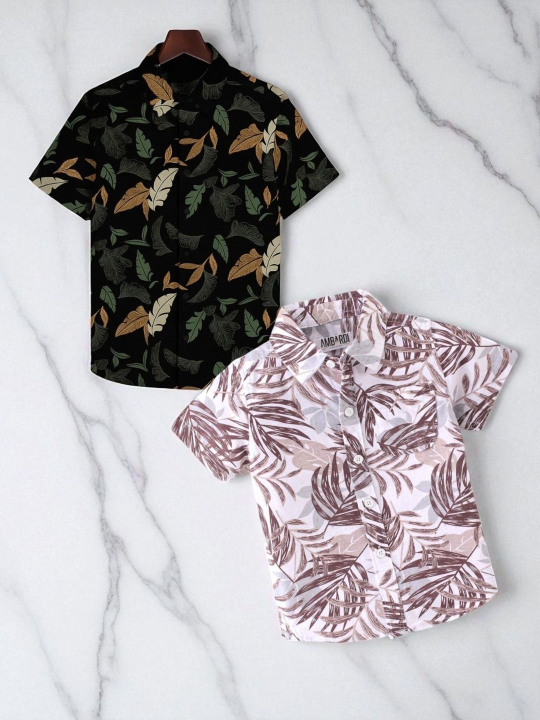 RAVYA TRENDZ Boys Classic Floral Printed Casual Shirt-picture-29