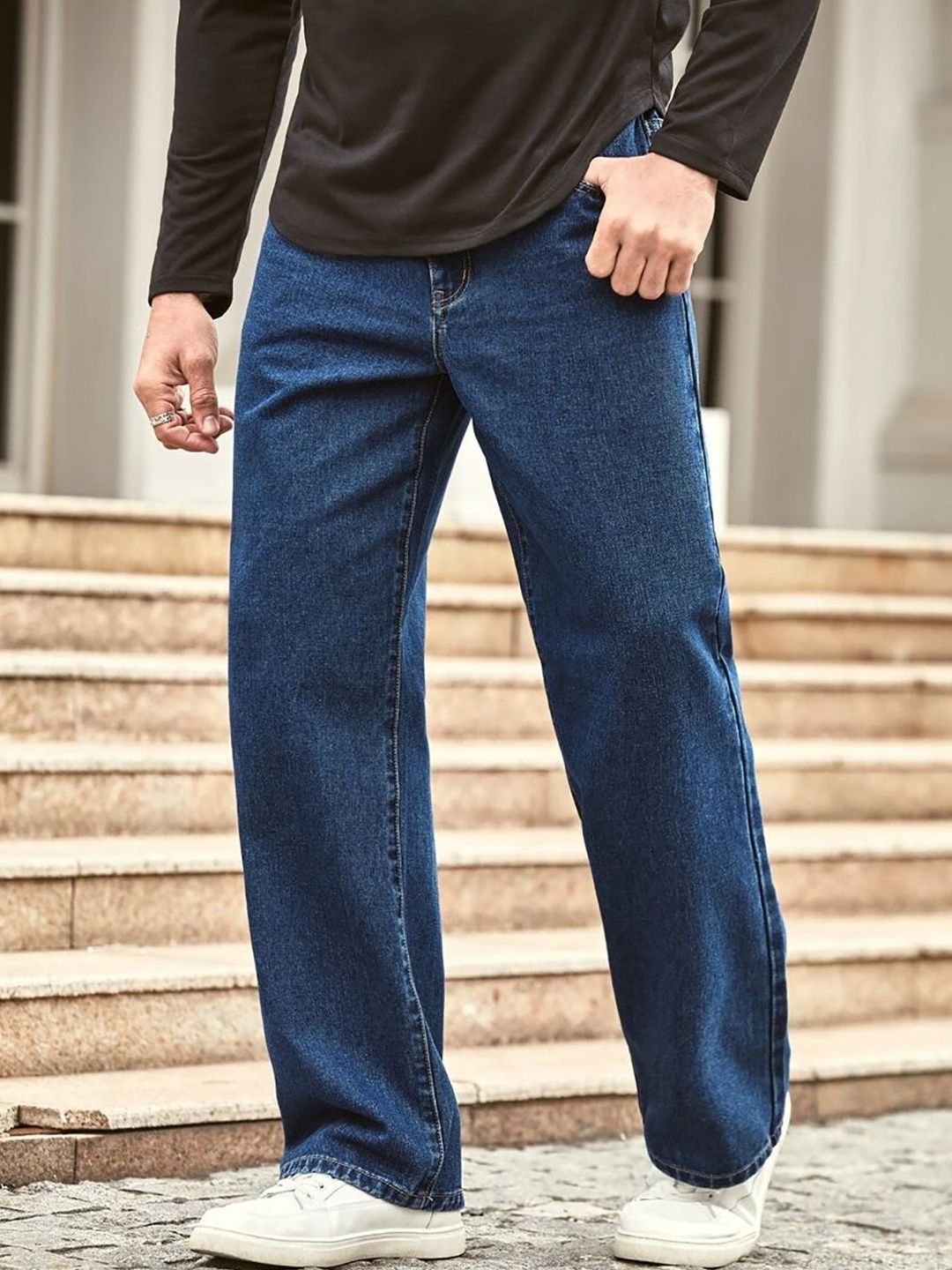 UNITED DENIM Men Loose Mid-Rise Stretchable Jeans-picture-49