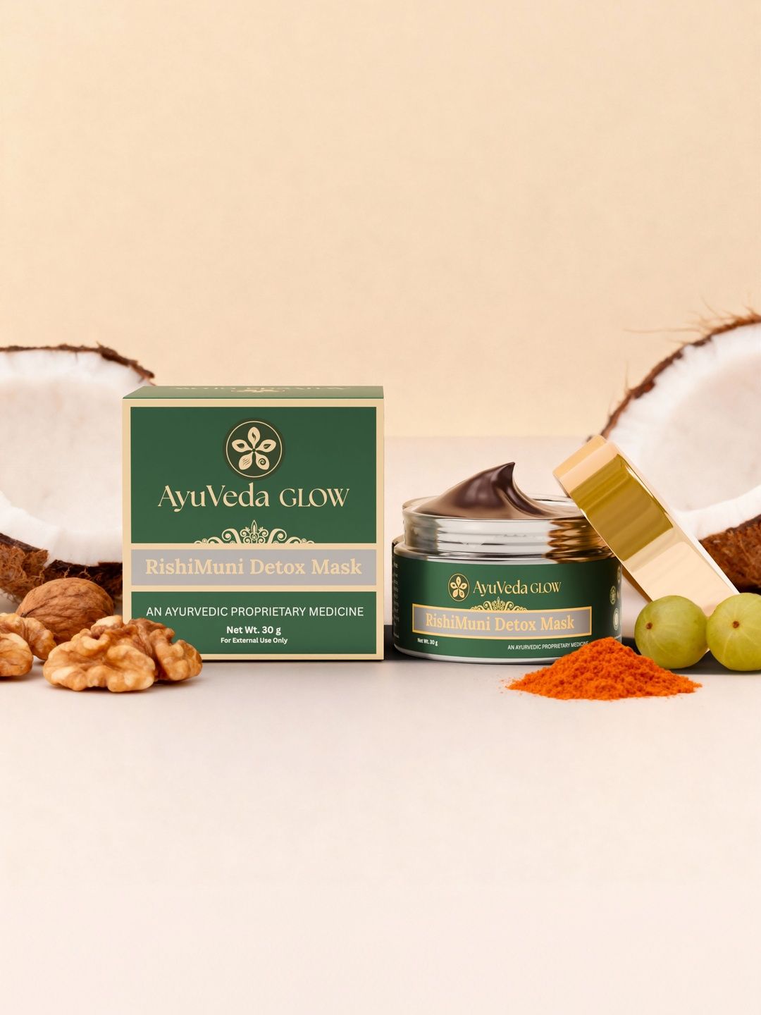 AyuVeda Glow RishiMuni Detox Face Mask- 30 g-picture-51