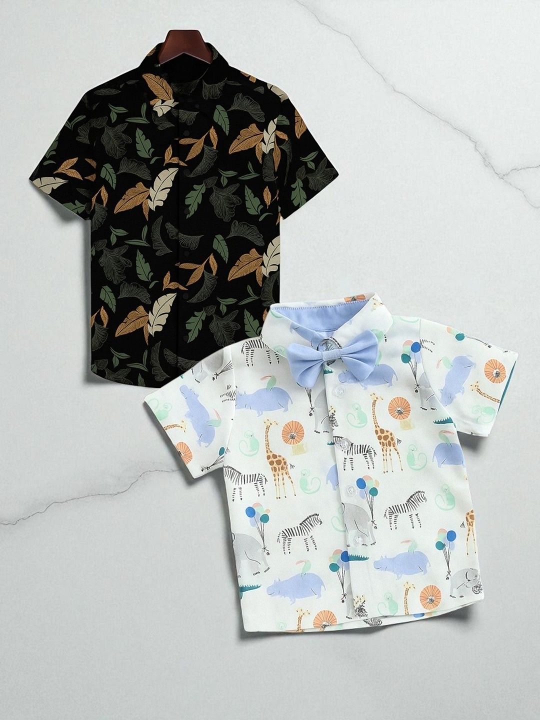 RAVYA TRENDZ Boys Classic Printed Casual Shirt-picture-51