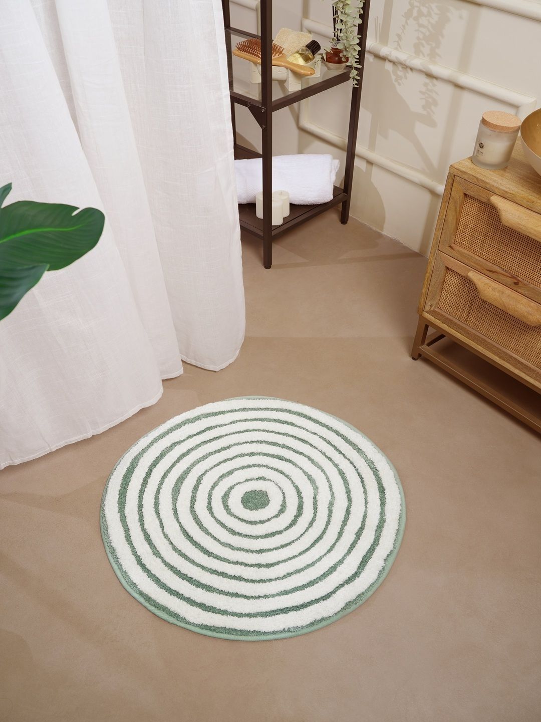 RALIA HOMES Striped Green Anti-Skid Floor Mats & Dhurries-image-15