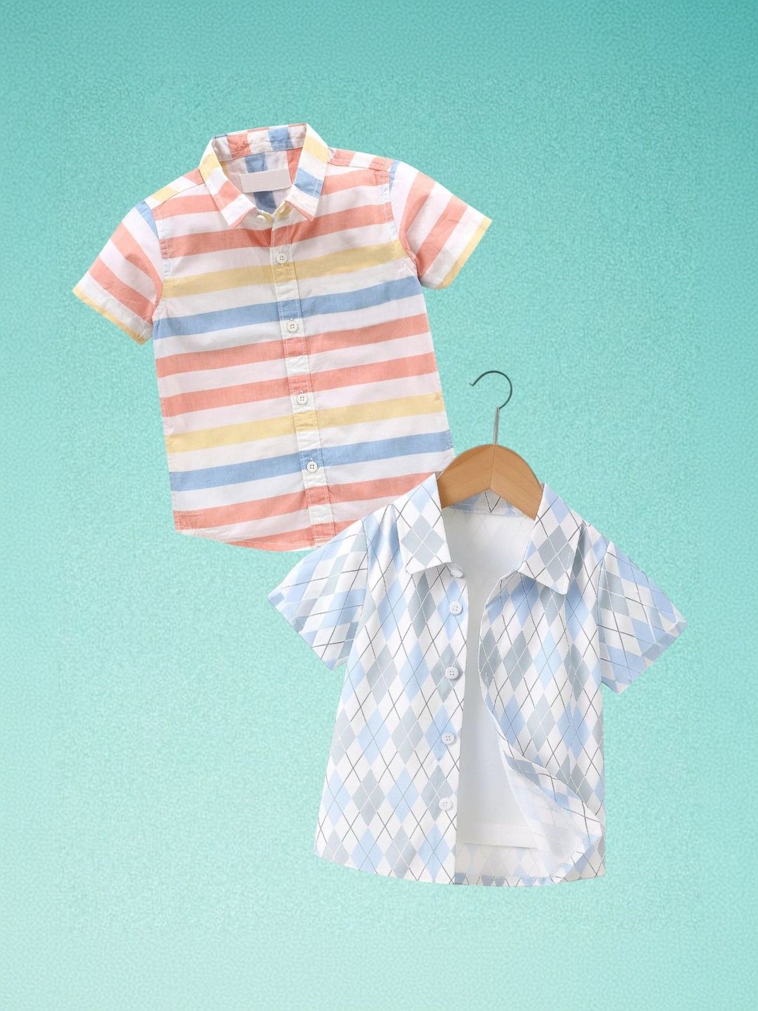 AMBARDI FASHION Boys Classic Multi Stripes Printed Casual Shirt-picture-25