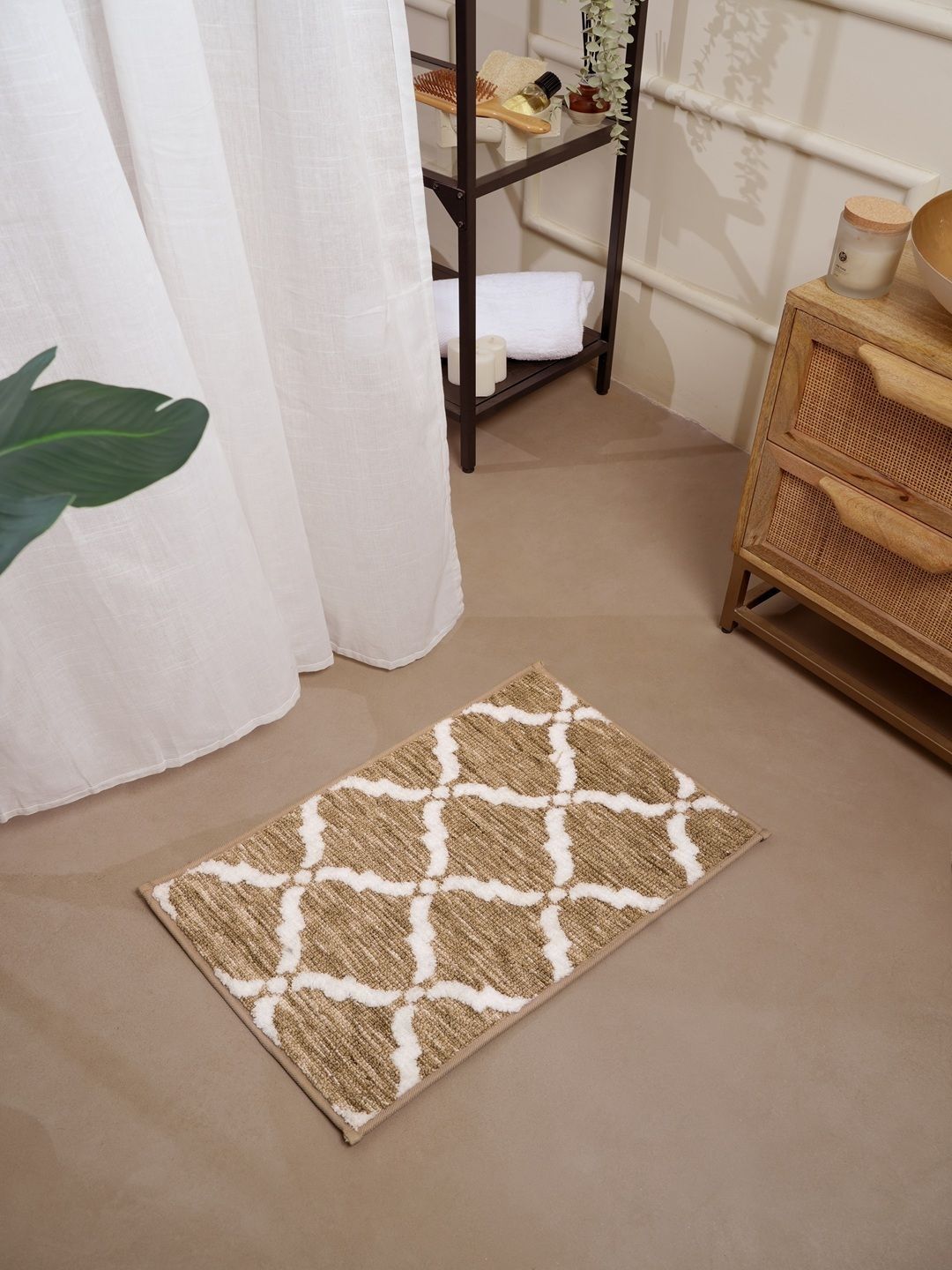 RALIA HOMES Printed Beige 2200 GSM Anti-Skid Floor Mats & Dhurries-picture-41