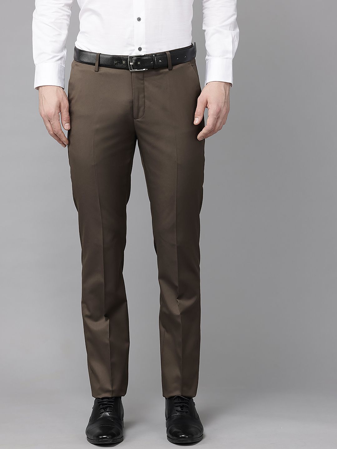 Arrow Men Mid-Rise Tailored Fit Formal Trousers