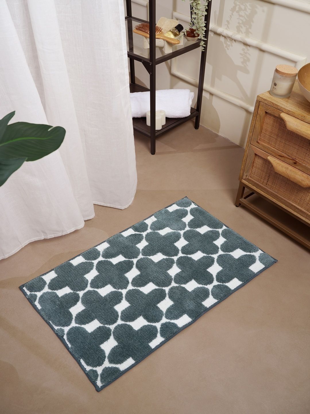 RALIA HOMES Printed Grey Anti-Skid Floor Mats & Dhurries-image-5