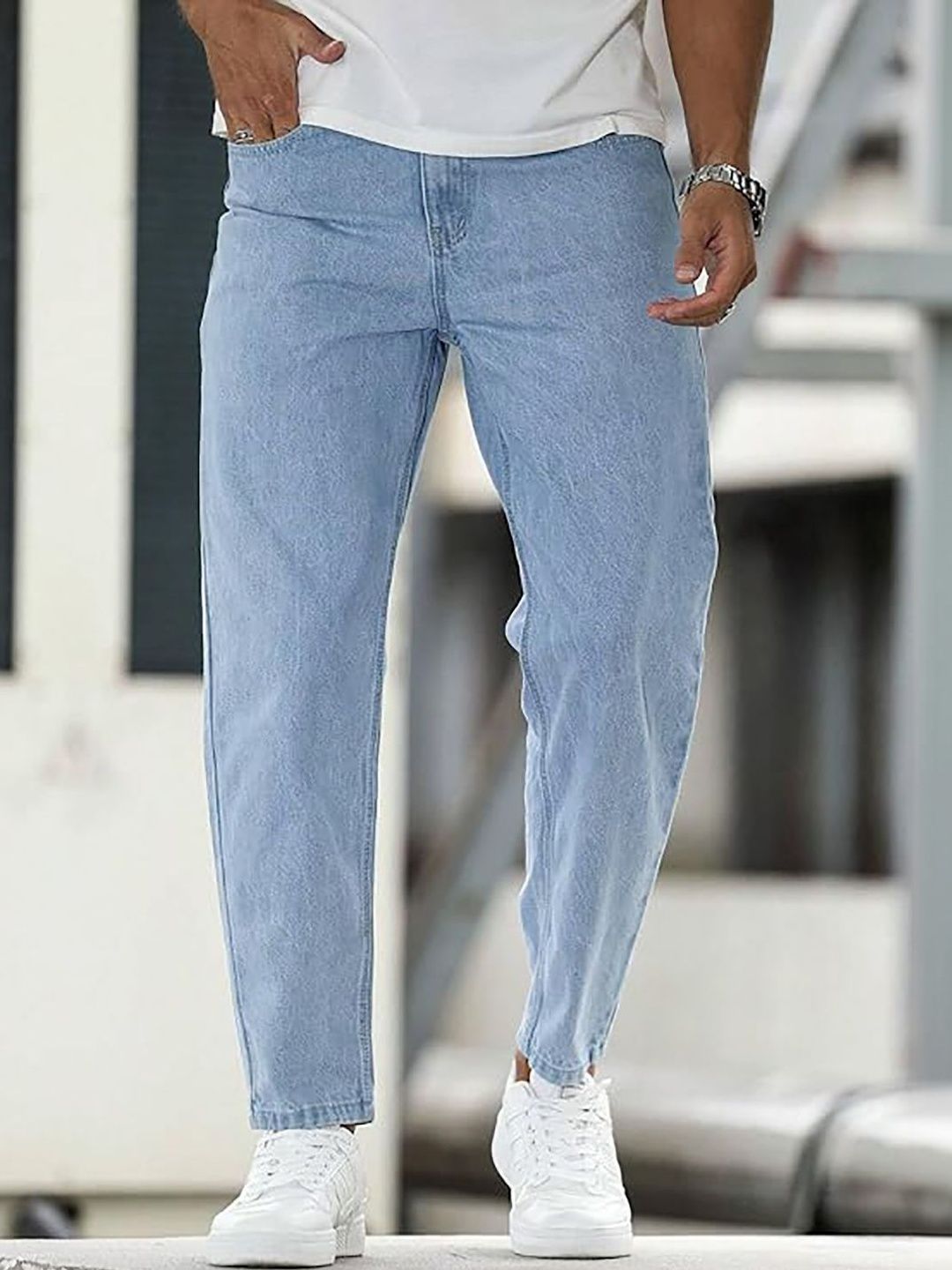 UNITED DENIM Men Loose Mid-Rise Stretchable Jeans-picture-4