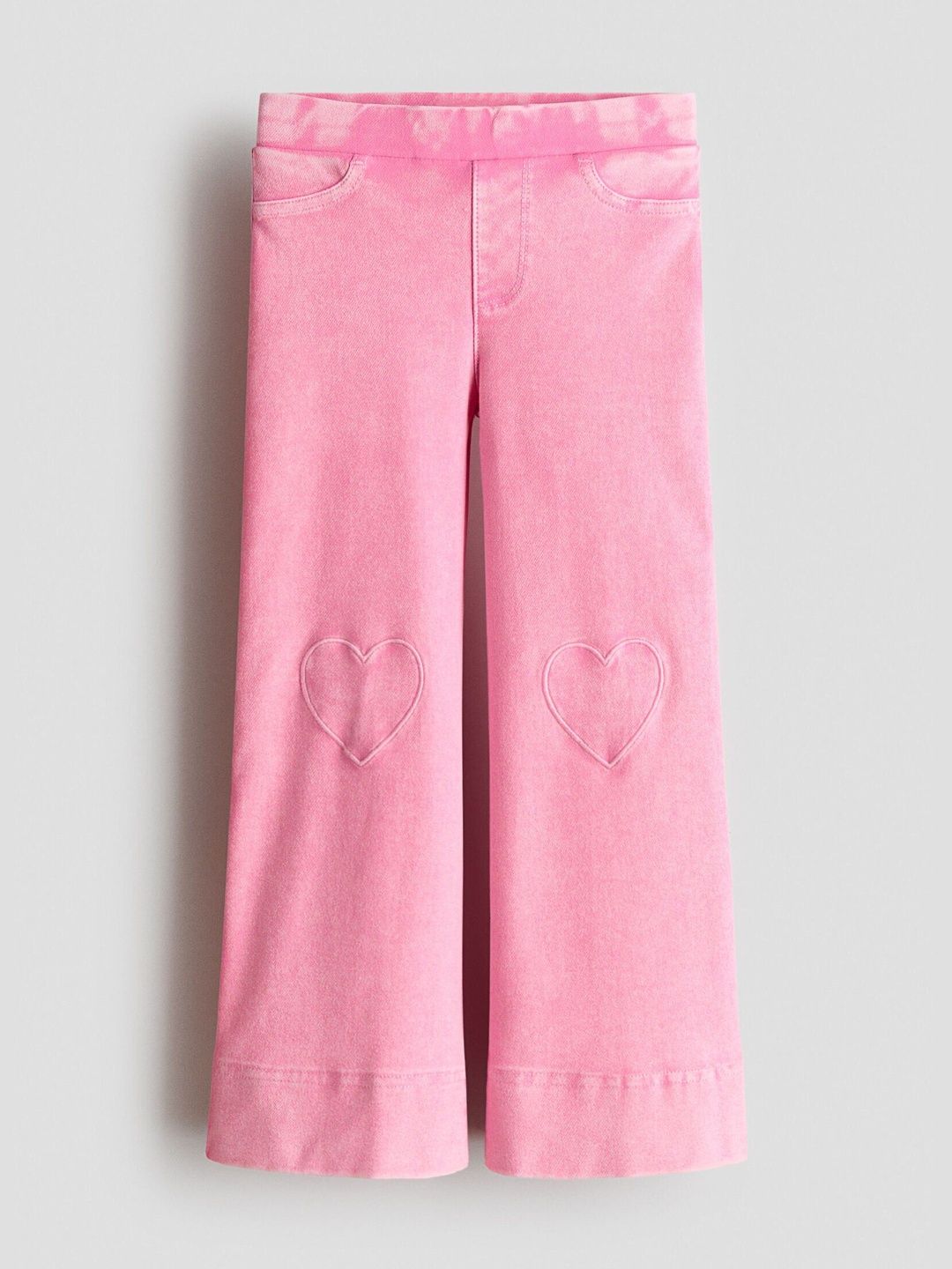 H&M Denim-Look Wide-Leg Jeggings