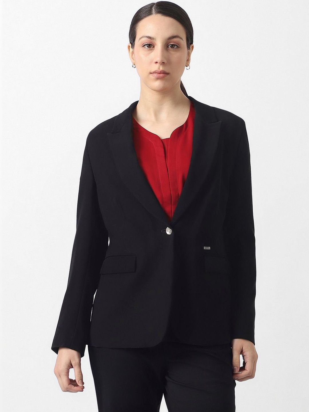 Van Heusen Woman Notched Lapel Single-Breasted Formal Blazers-picture-17