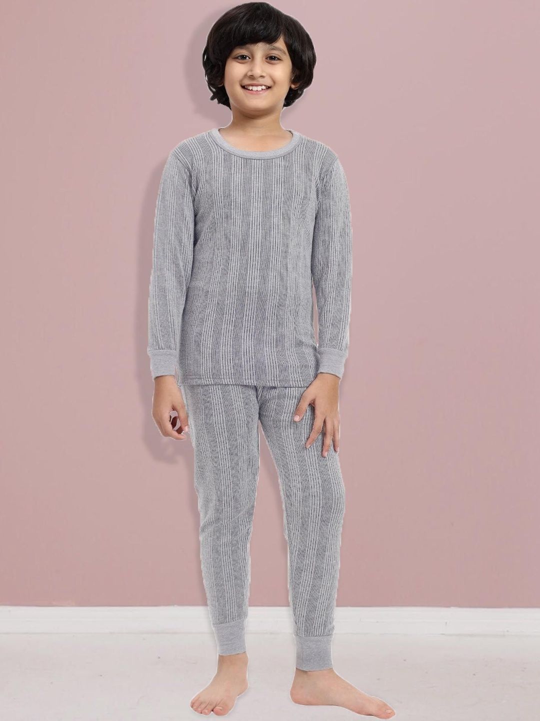 T.T. Kids Round Neck Long Sleeves Thermal Set-picture-25