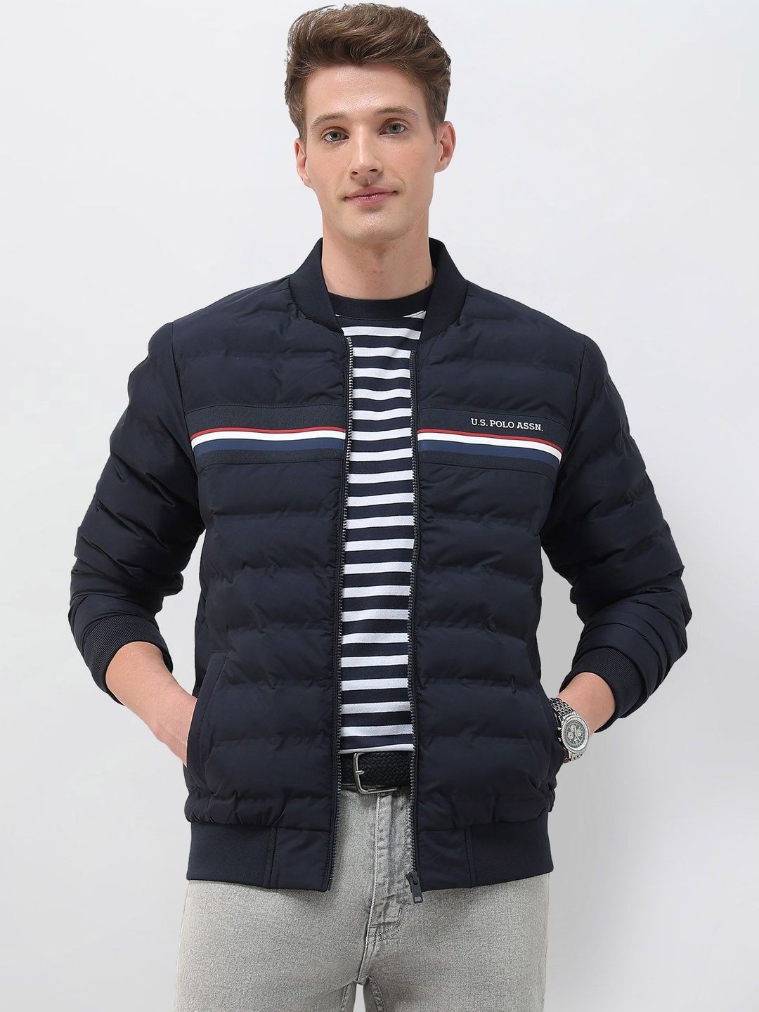U.S. Polo Assn. Men Brand Logo Lightweight Puffer Jacket-picture-22