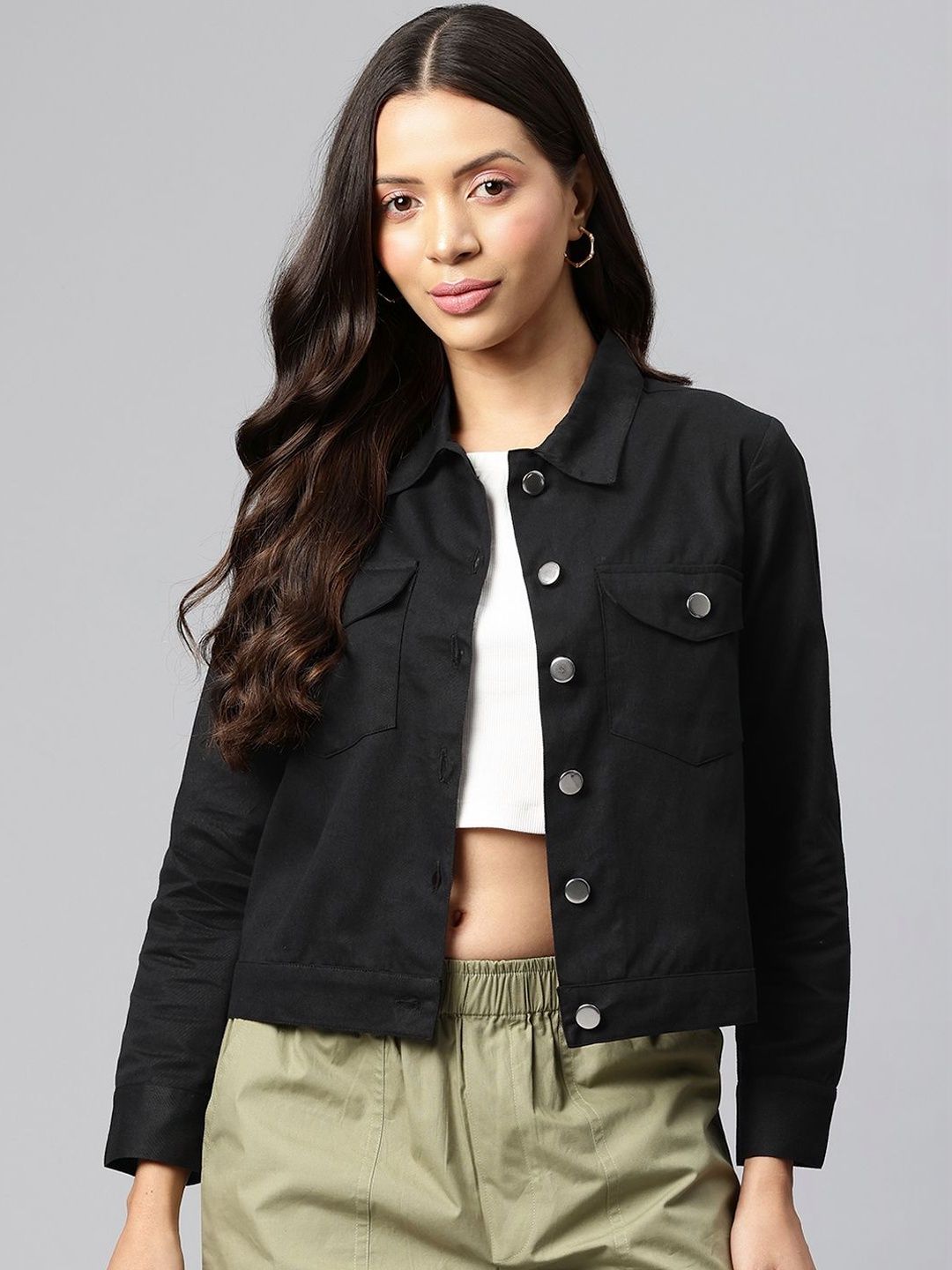 CORSICA Women Crop Denim Jacket-picture-16