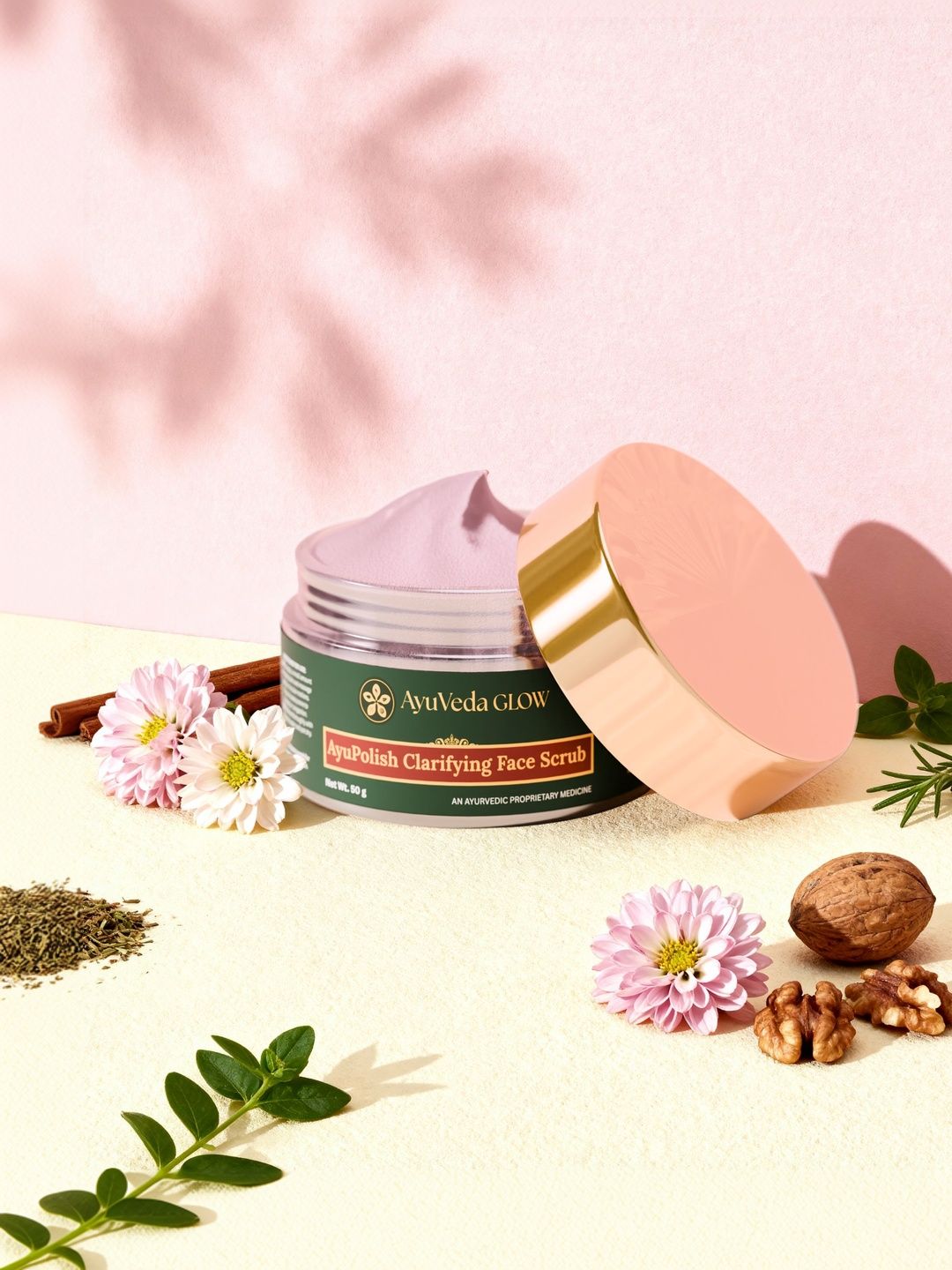 AyuVeda Glow AyuPolish Clarifying Face Scrub- 50 g-image-20