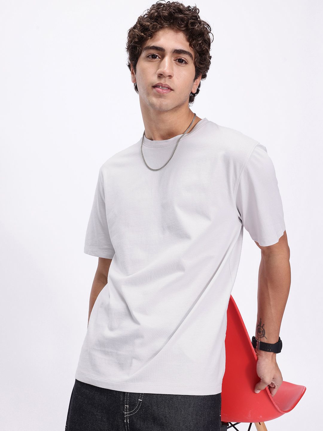 Kook N Keech Drop-Shoulder Sleeves Pure Cotton Oversized T-shirt-picture-27