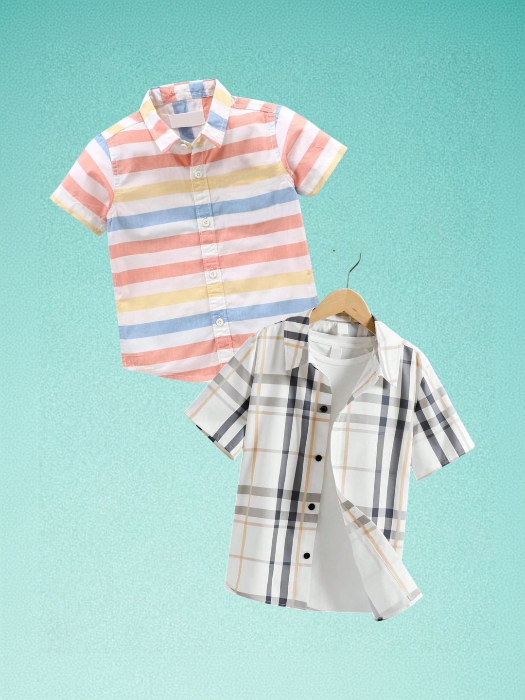 AMBARDI FASHION Boys Classic Tartan Checks Checked Casual Shirt-picture-46