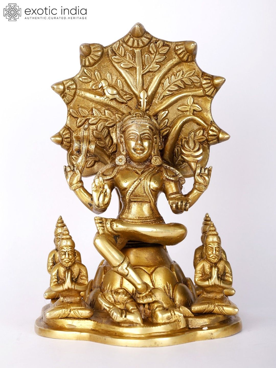 Exotic India Gold-Toned Religious Figurine Showpiece-picture-35