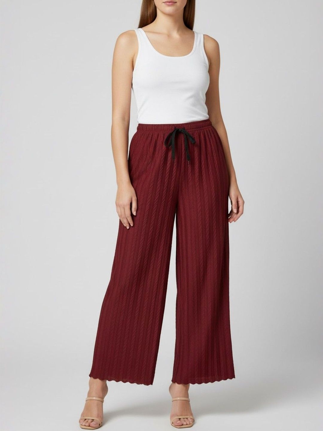 LYNO Women Knitted Palazzos-picture-12