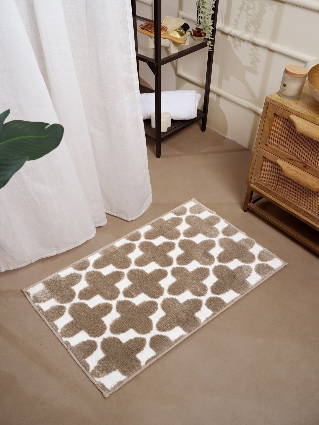 RALIA HOMES Printed Beige Anti-Skid Floor Mats & Dhurries-image-6