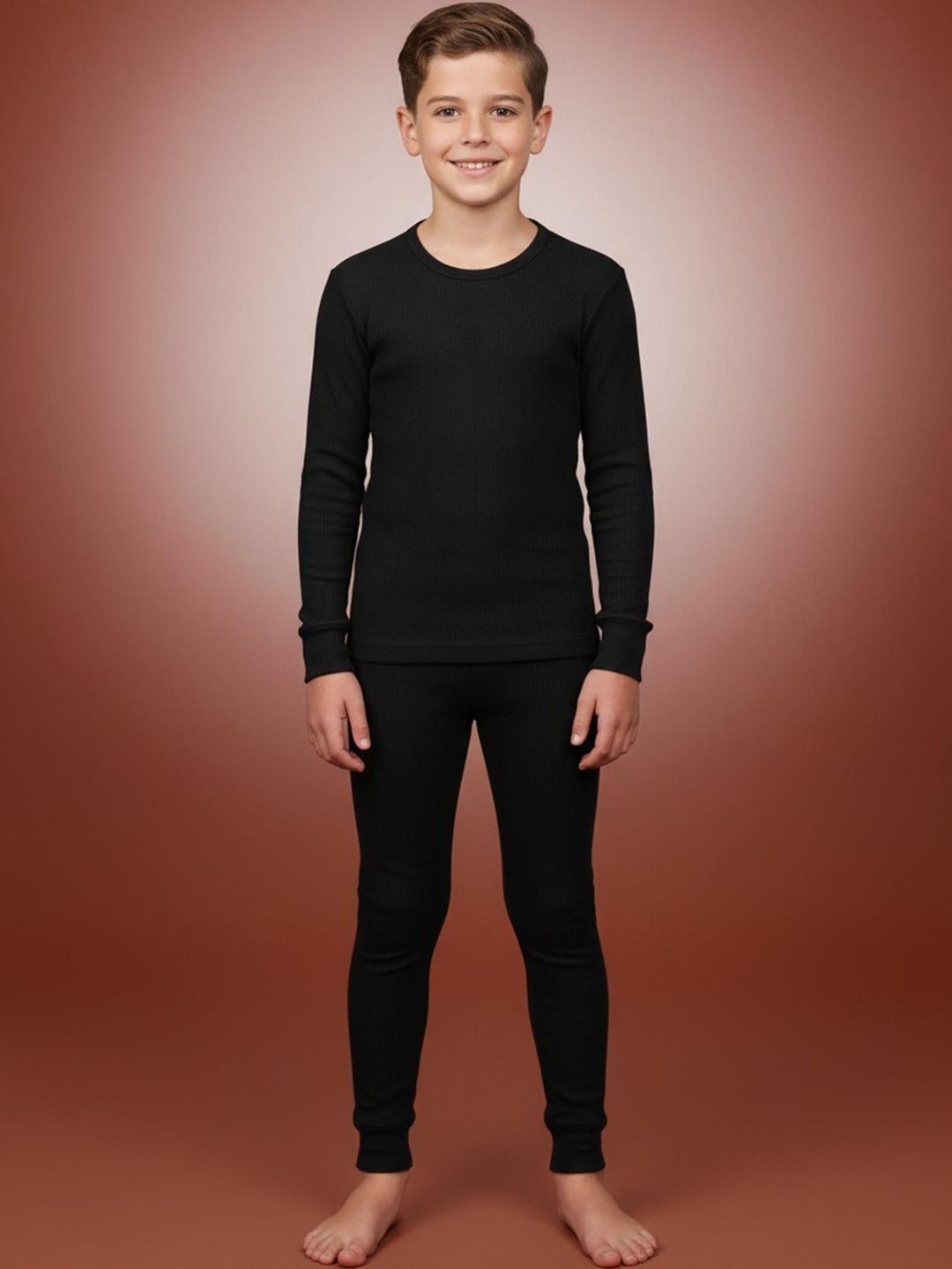 T.T. Kids Round Neck Long Sleeves Thermal Set-picture-35