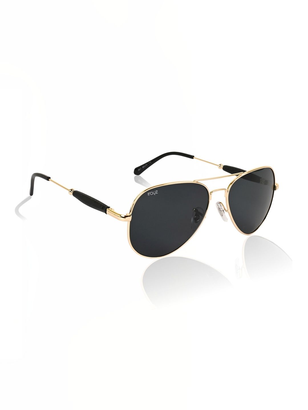 Irayz Unisex Black Lens & Gold-Toned Aviator Sunglasses with-picture-17
