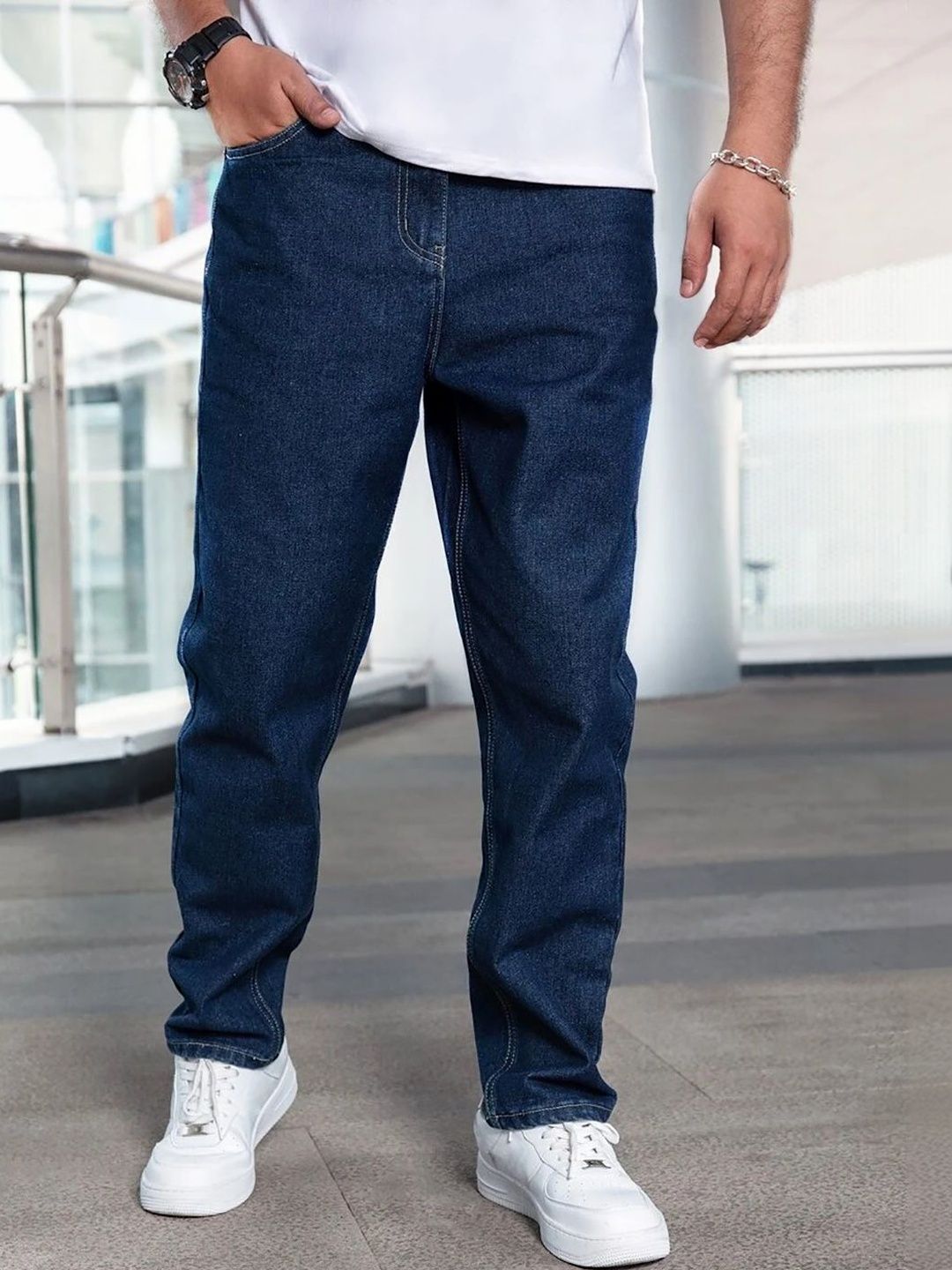 UNITED DENIM Men Loose Mid-Rise Stretchable Jeans-picture-3