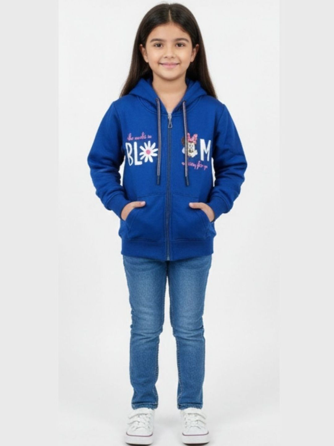BURBN Girls Printed Hooded Sweatshirt-picture-20
