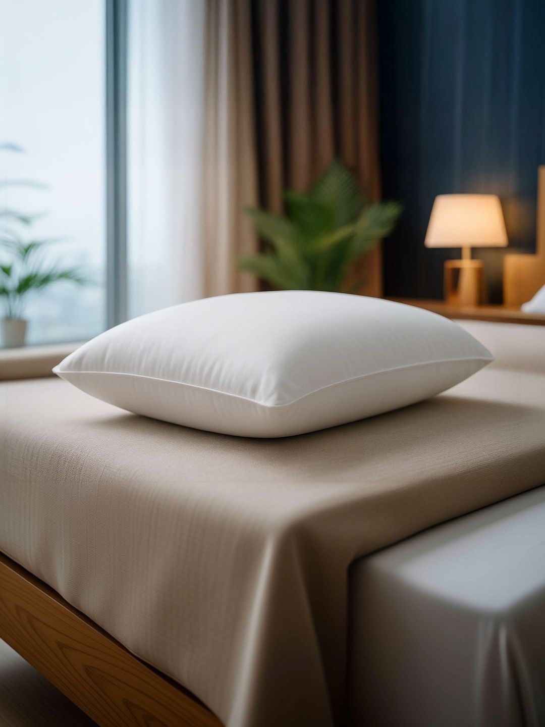 Sleepwell White Polyester Lightweight Sleep Pillow-picture-37