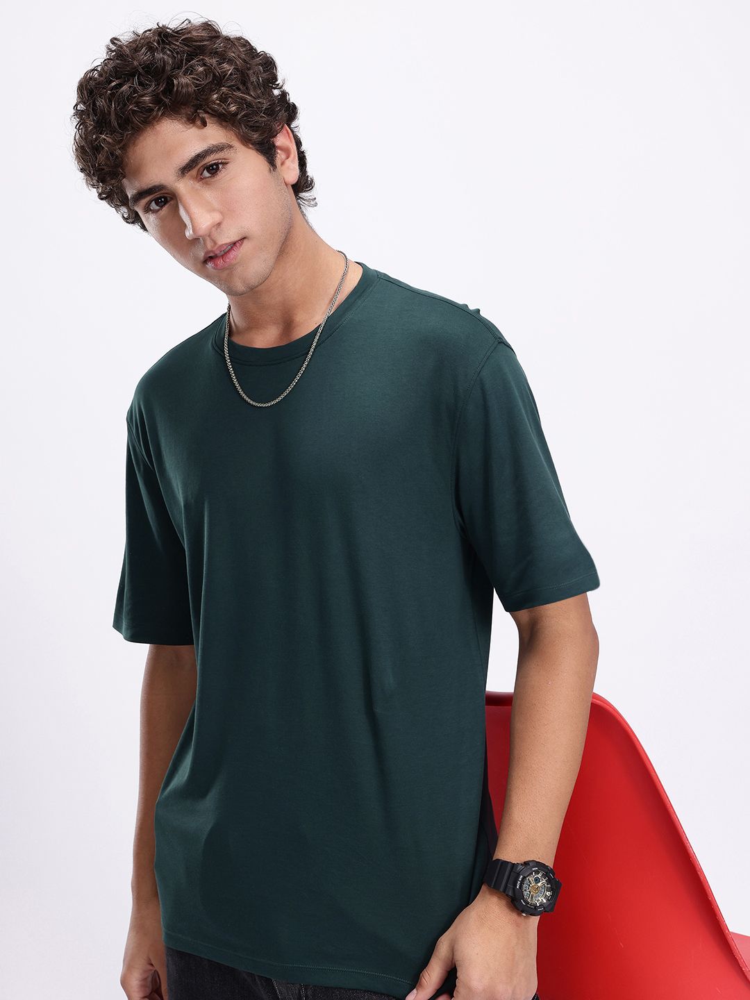 Kook N Keech Drop-Shoulder Sleeves Pure Cotton Oversized T-shirt-picture-24
