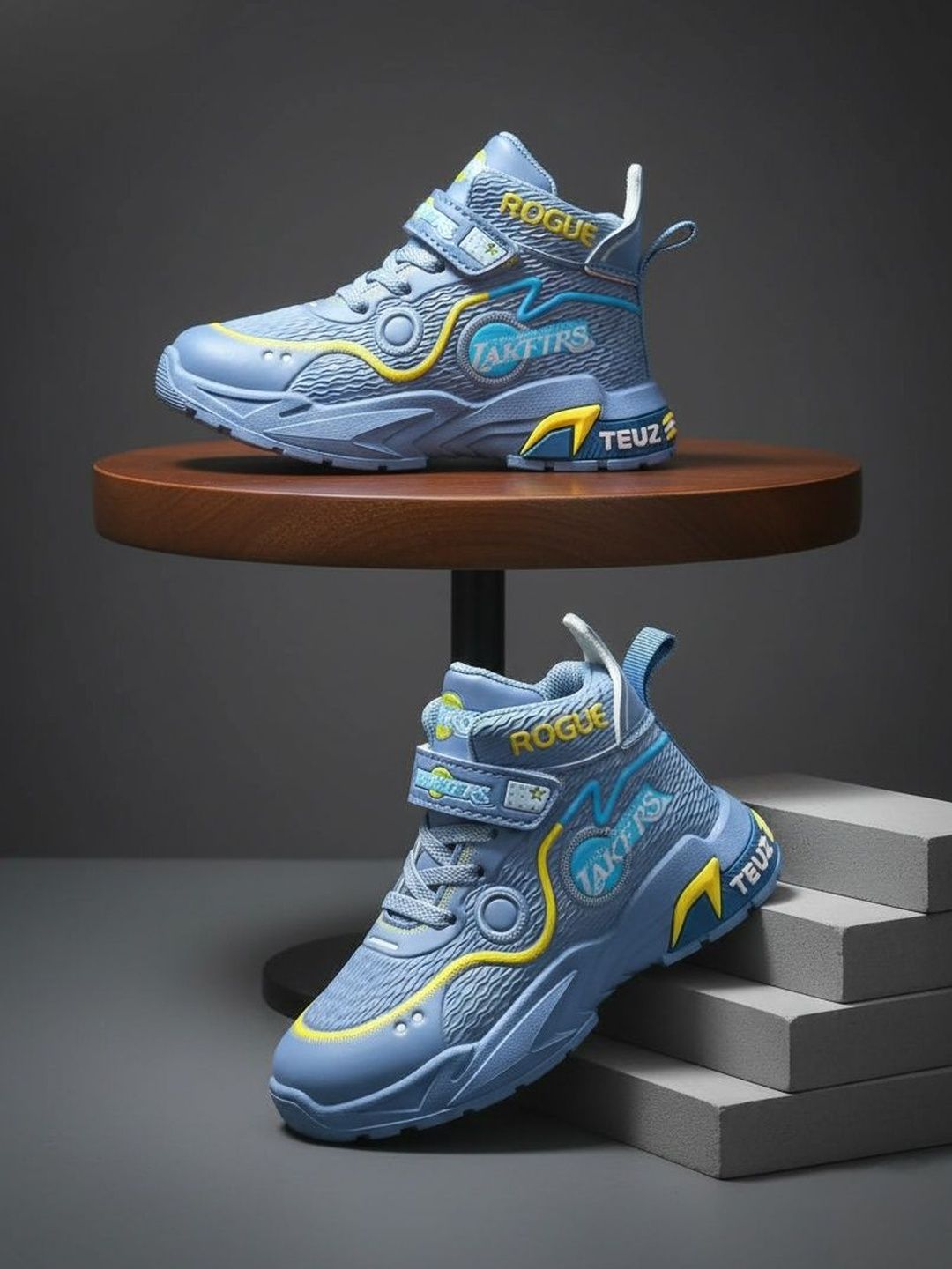 Happy Feet Unisex Kids Textured Sneakers-picture-32