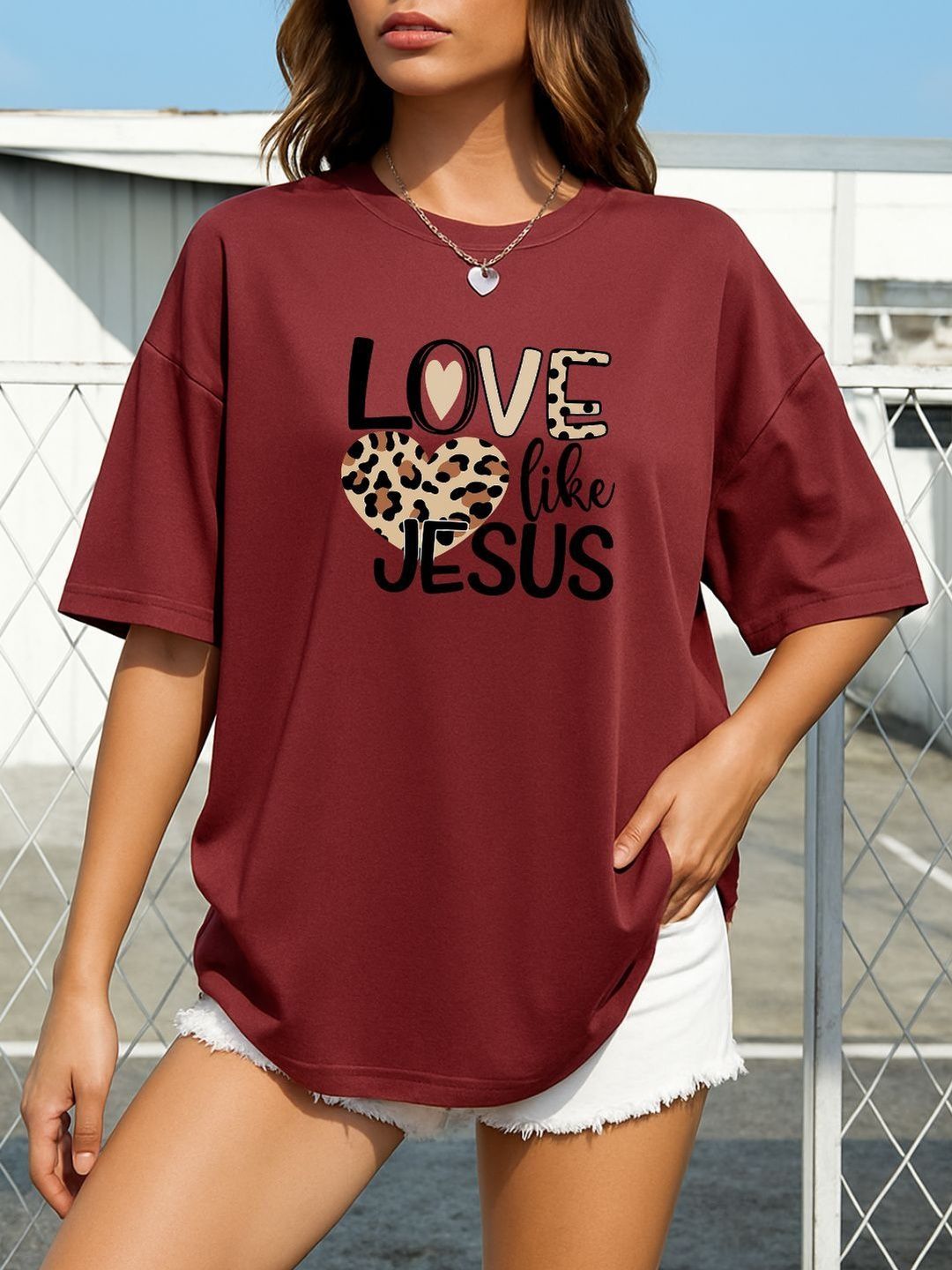 SZN Women Printed Drop-Shoulder Sleeves T-shirt-picture-27