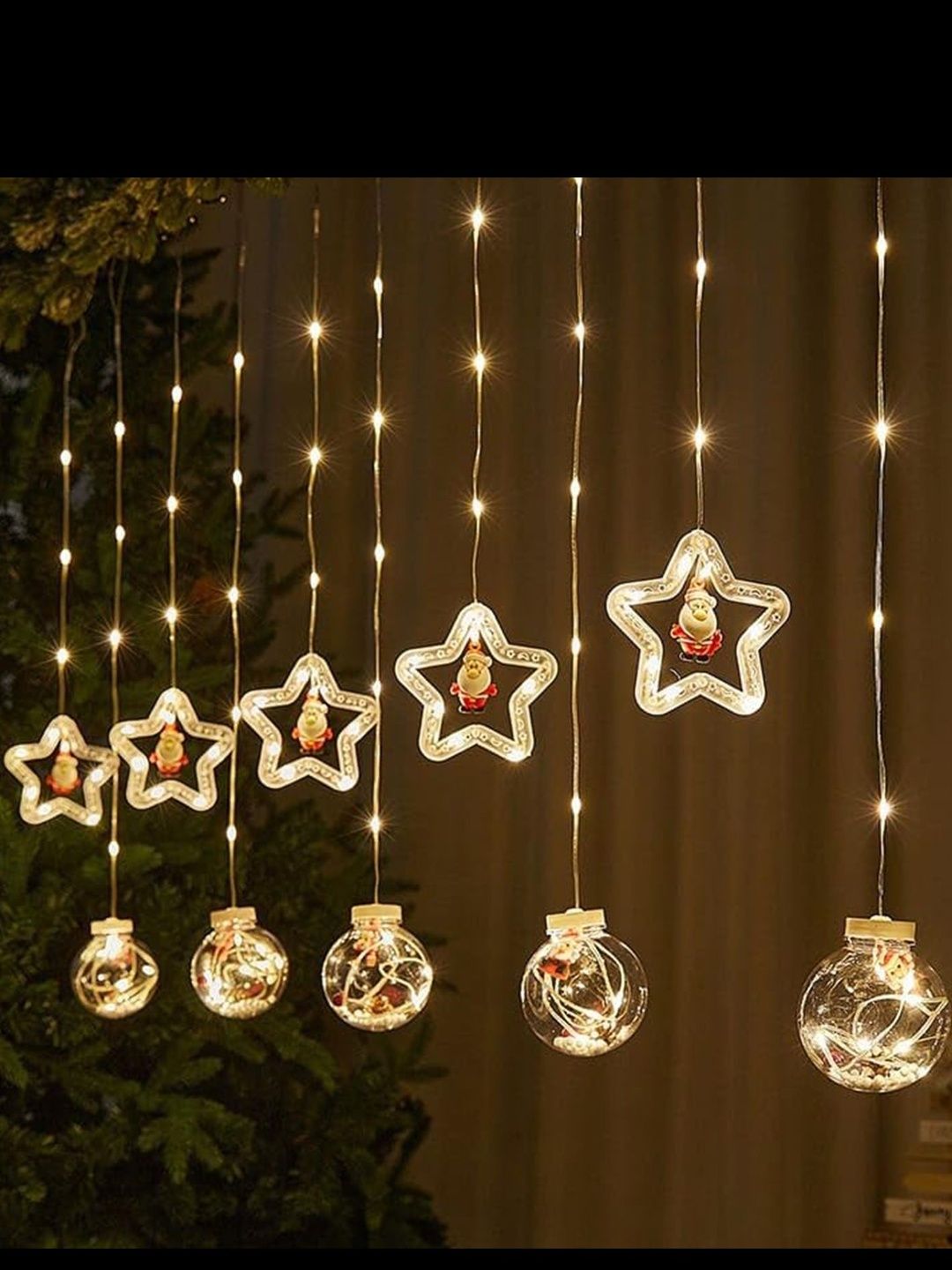 The Purple Tree 2.5 m Warm White Tangle-Free 130 LEDs Star Shaped String Lights-picture-28
