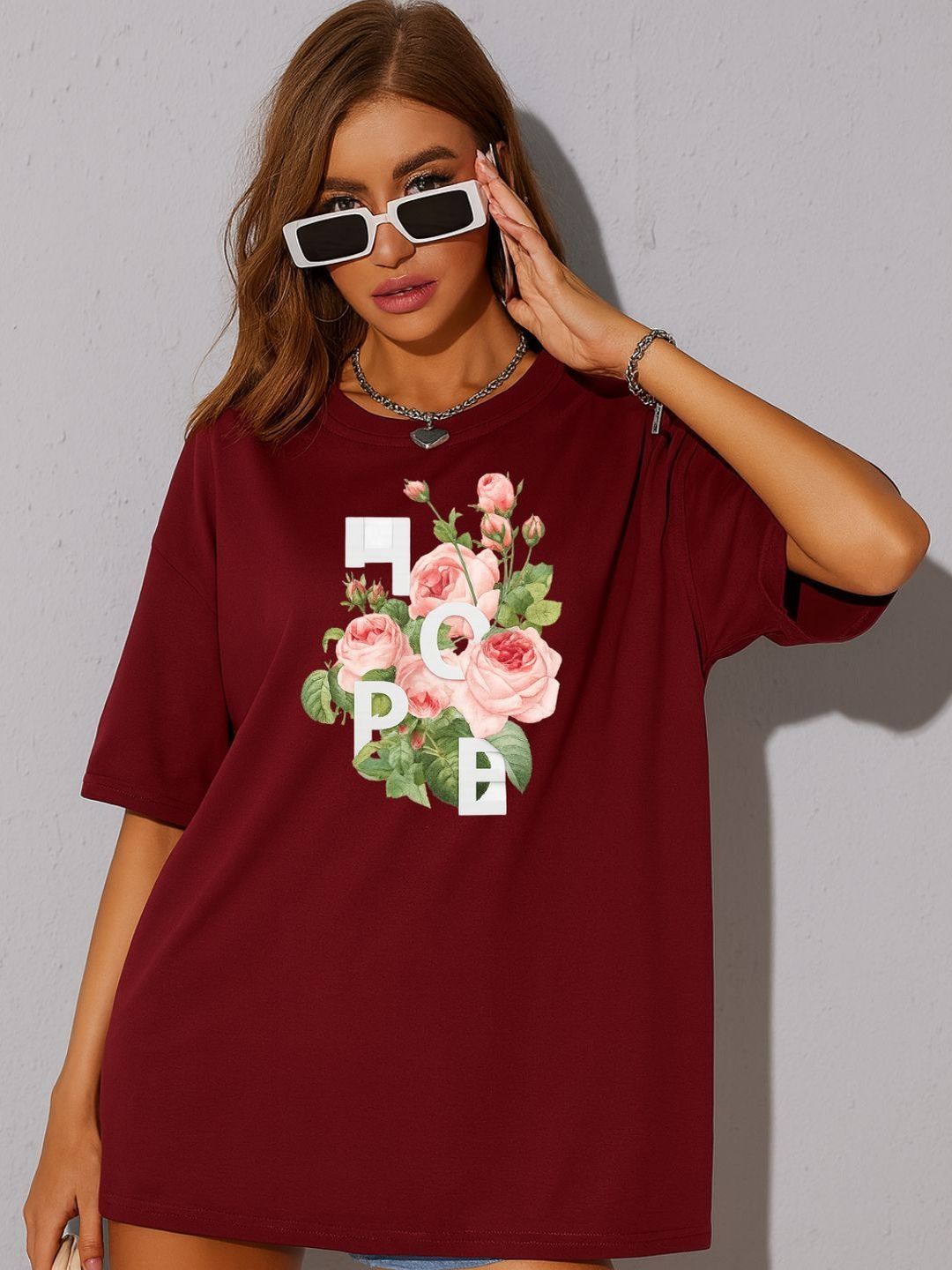 SZN Women Floral Printed T-shirt-picture-31