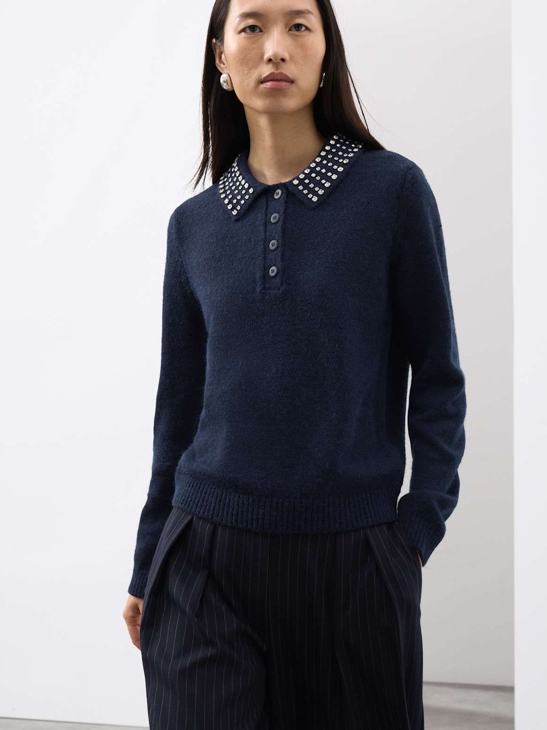 Marks & Spencer Women Pullover with Embellished Detail-picture-23