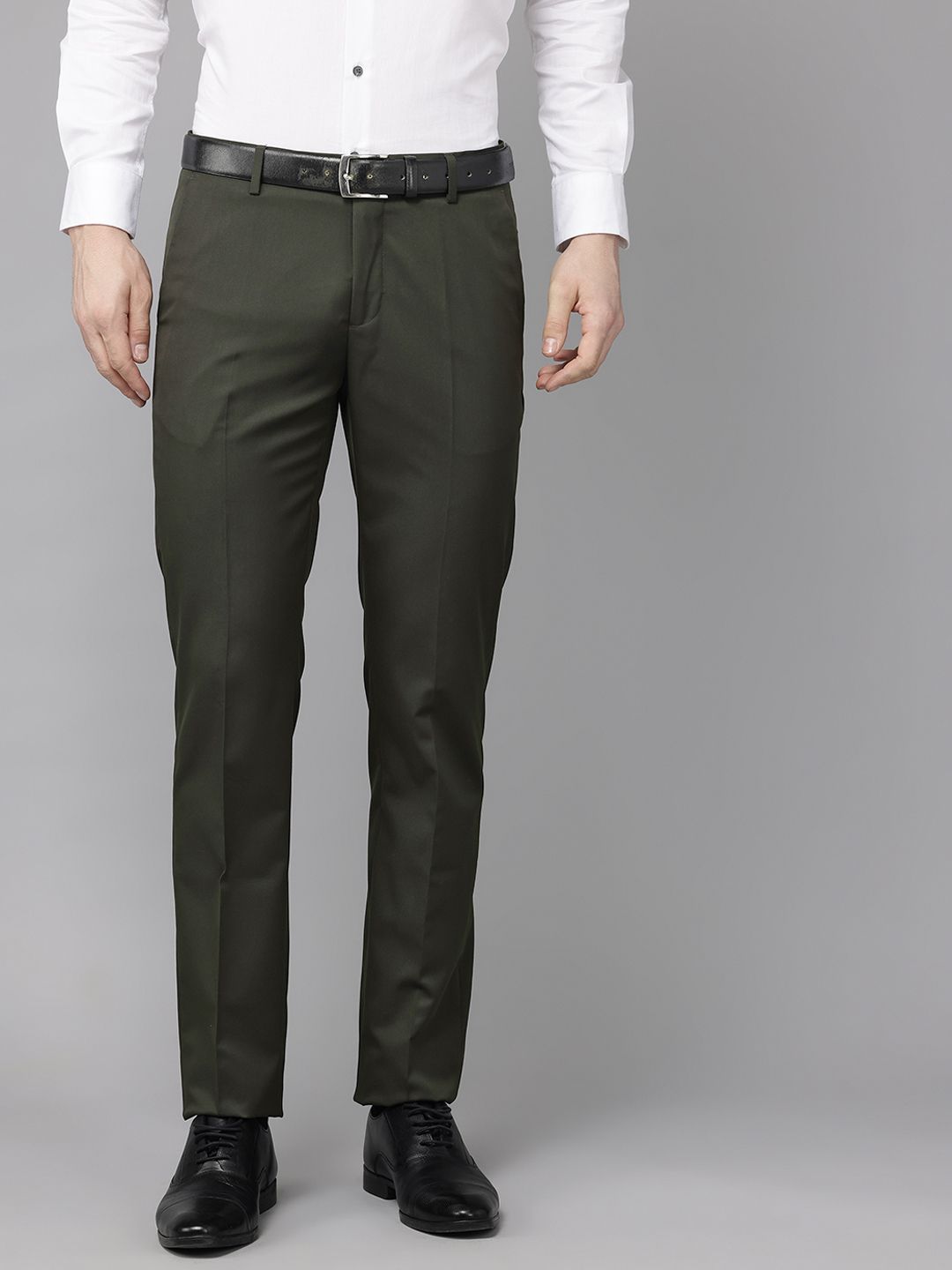 Arrow Men Mid-Rise Tailored Fit Formal Trousers-picture-25