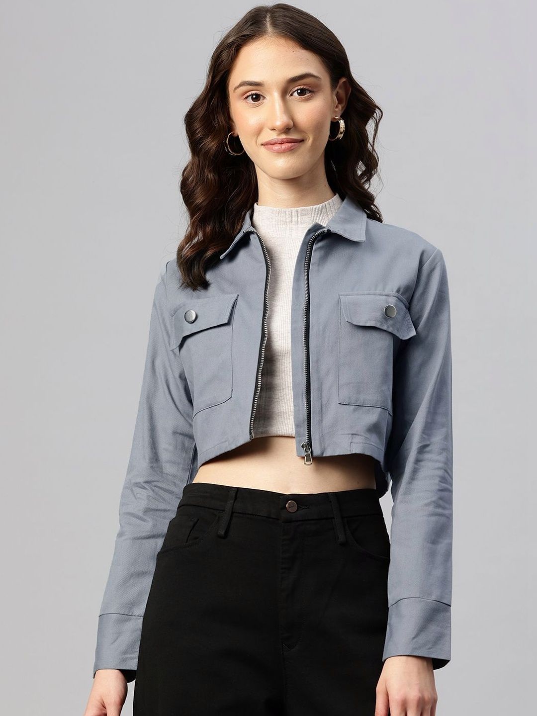 CORSICA Women Crop Denim Jacket-picture-23