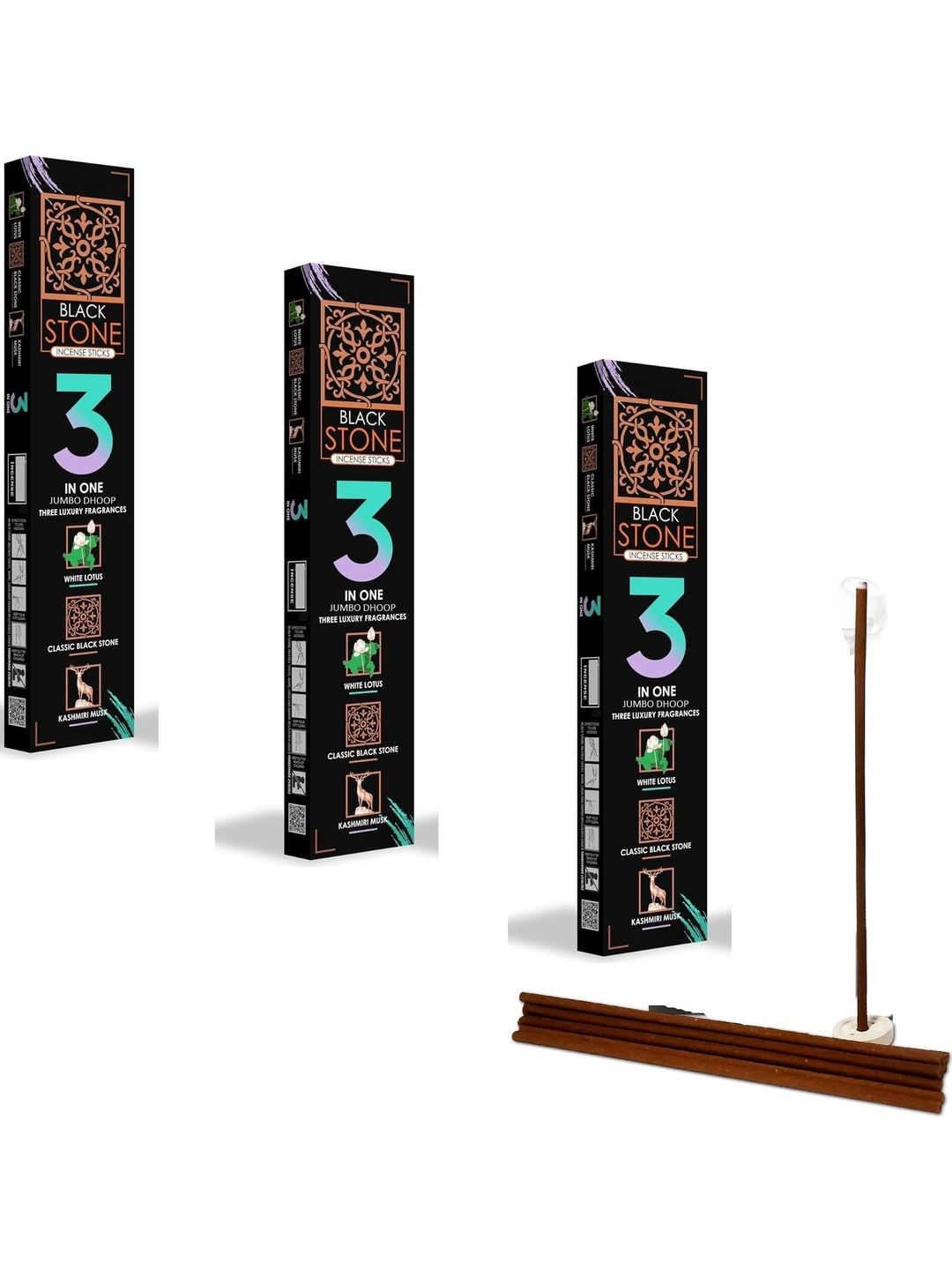 Airtick 3 Pieces Brown Wood Scented Incense Sticks-picture-19