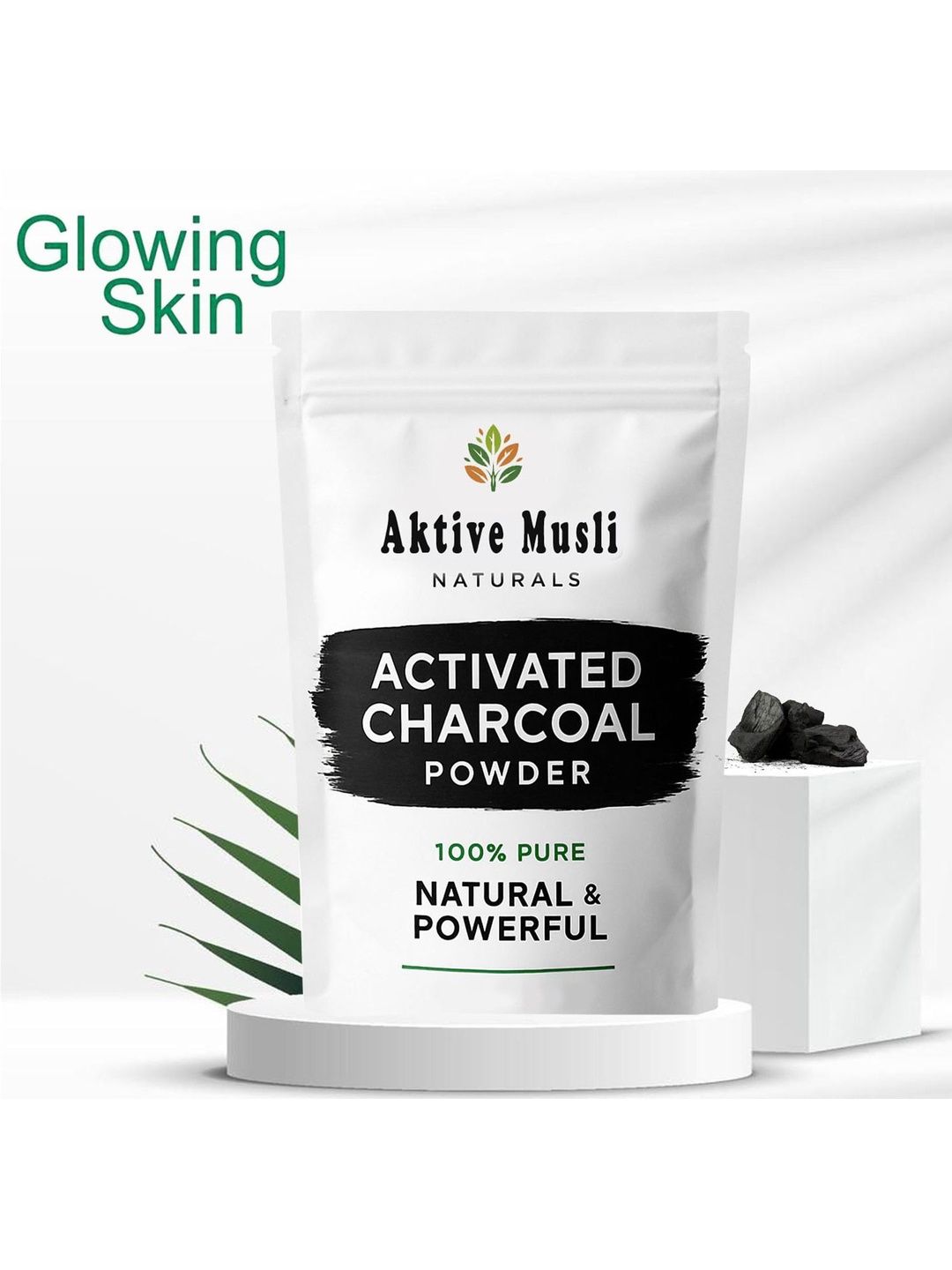 AKTIVEMUSLI Activated Charcoal Powder Mask- 100 g-picture-10