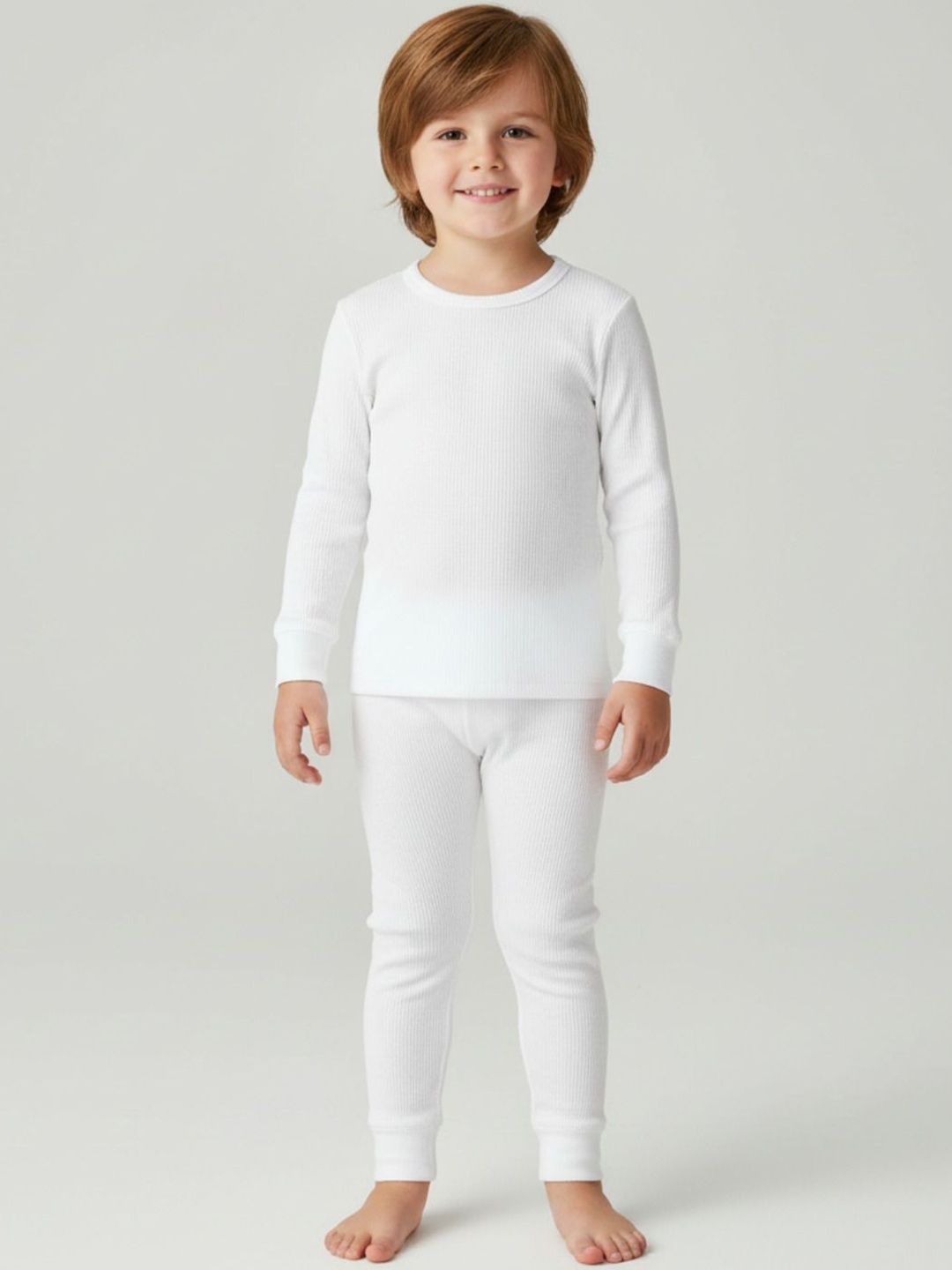 TINY HANDS Kids Cotton Round Neck Thermal Set-picture-34