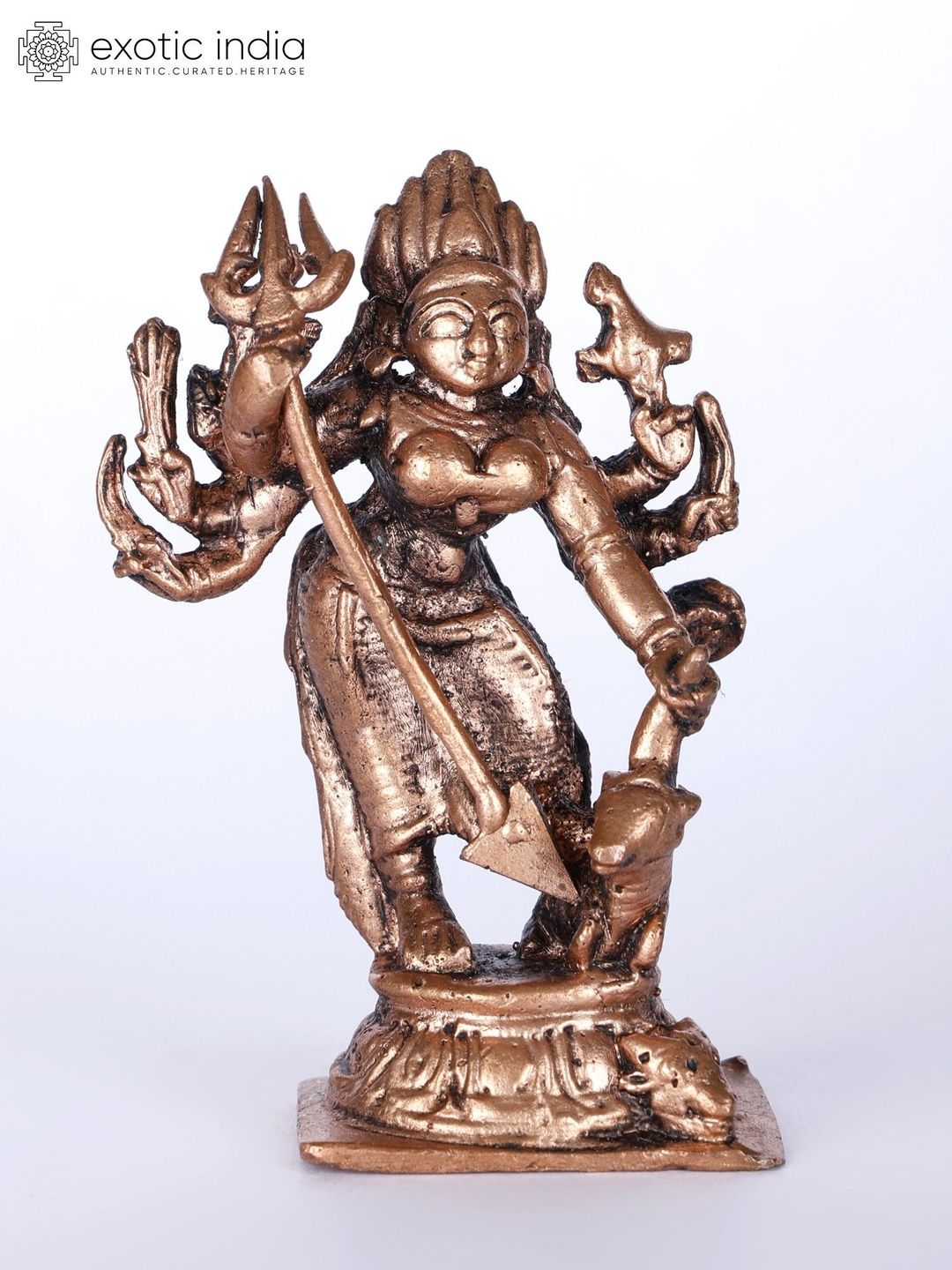 Exotic India Gold-Toned Religious Figurine Showpiece-picture-34