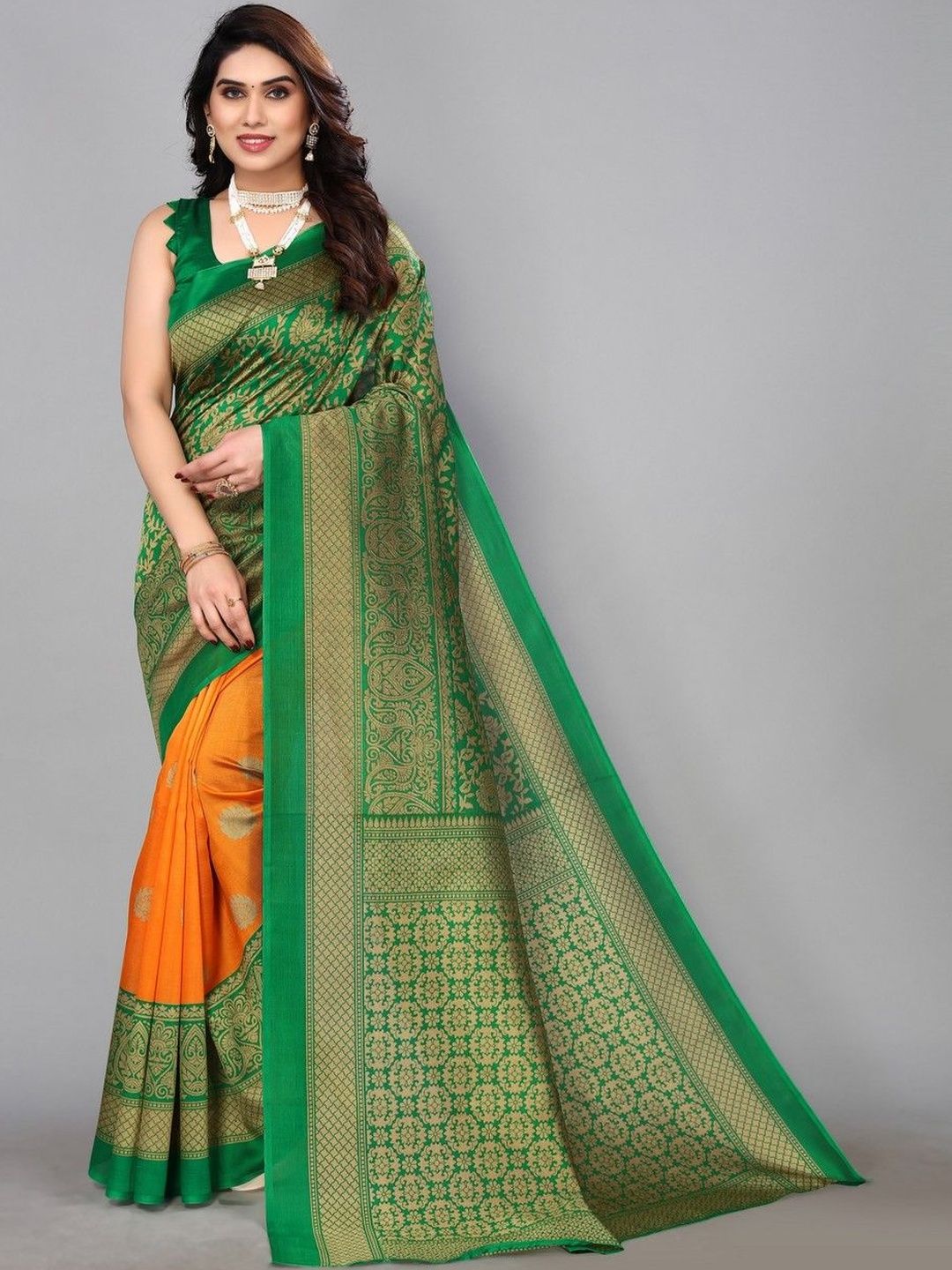JANOI Woven Design Zari Art Silk Handloom Fashion Saree-picture-13