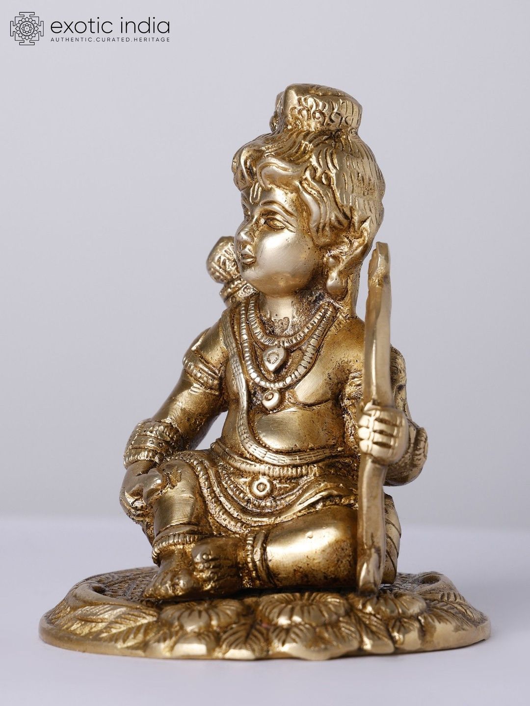 Exotic India Gold-Toned Religious Figurine Showpiece-picture-33