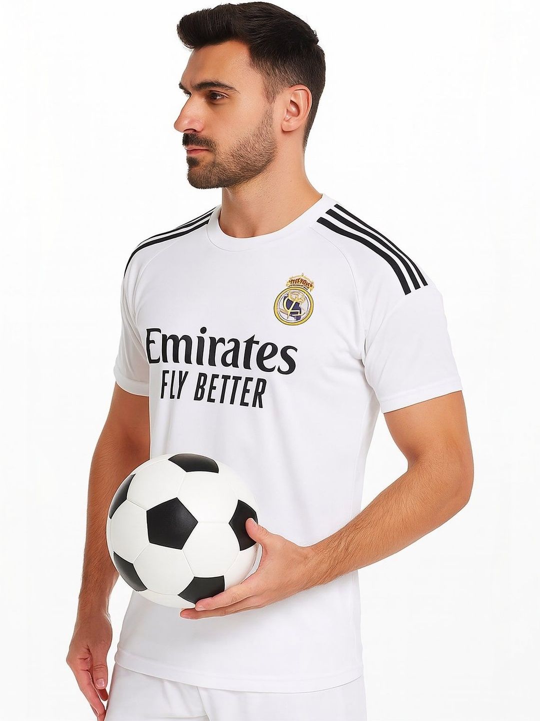 dostitch Men Brand Logo Real Madrid Printed T-shirt-picture-13