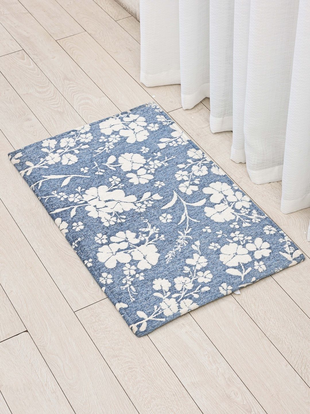 Ariana Printed Blue Anti-Skid Doormats-image-3