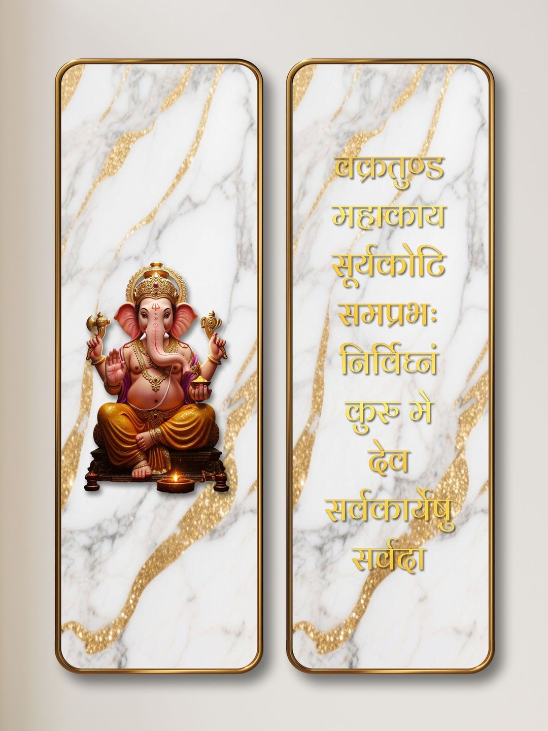 Aura White Set of 2 Piece MDF Religious Wall Paintings-picture-15